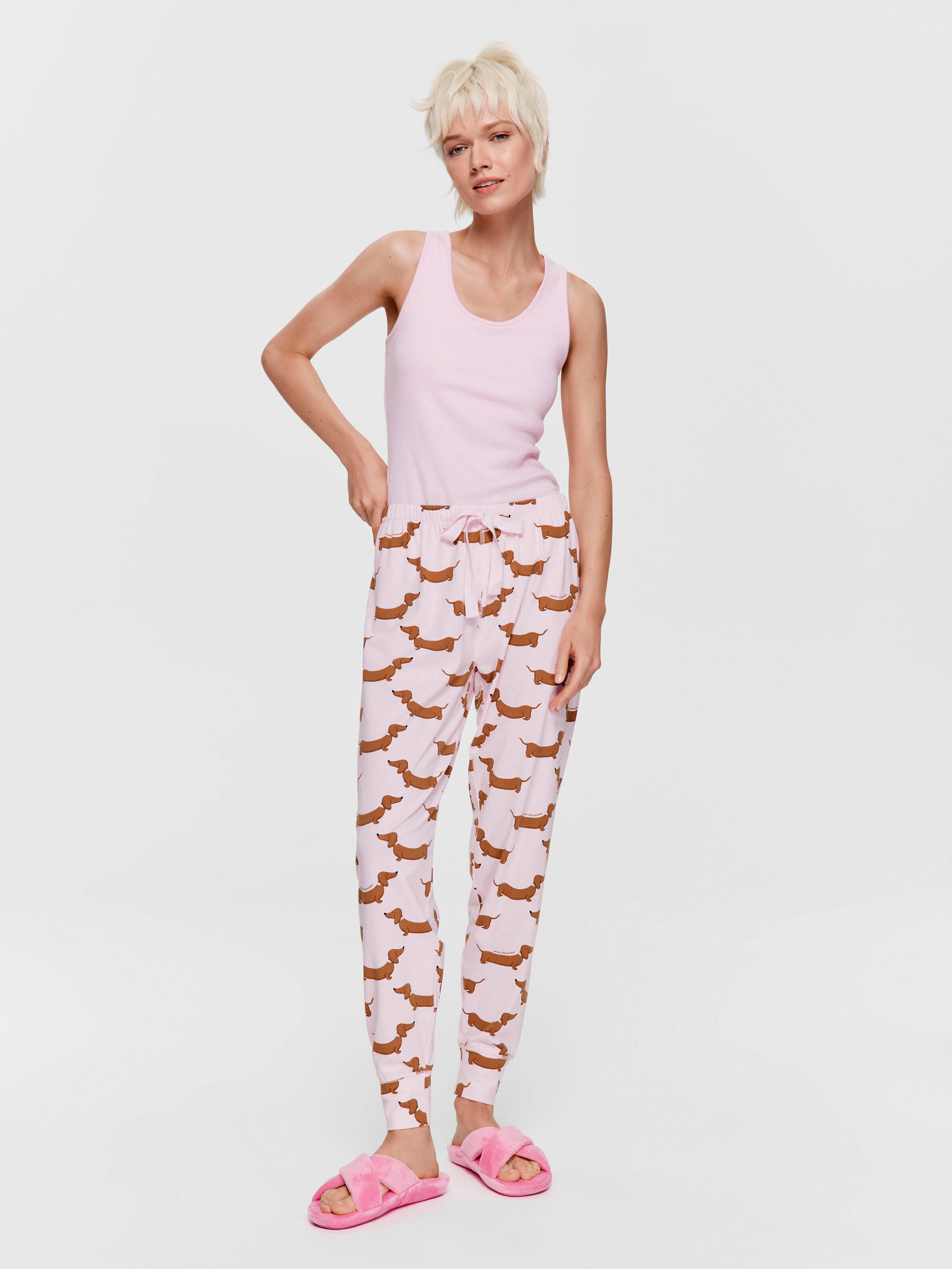 Pink Penny Dog Easy Pj Pant