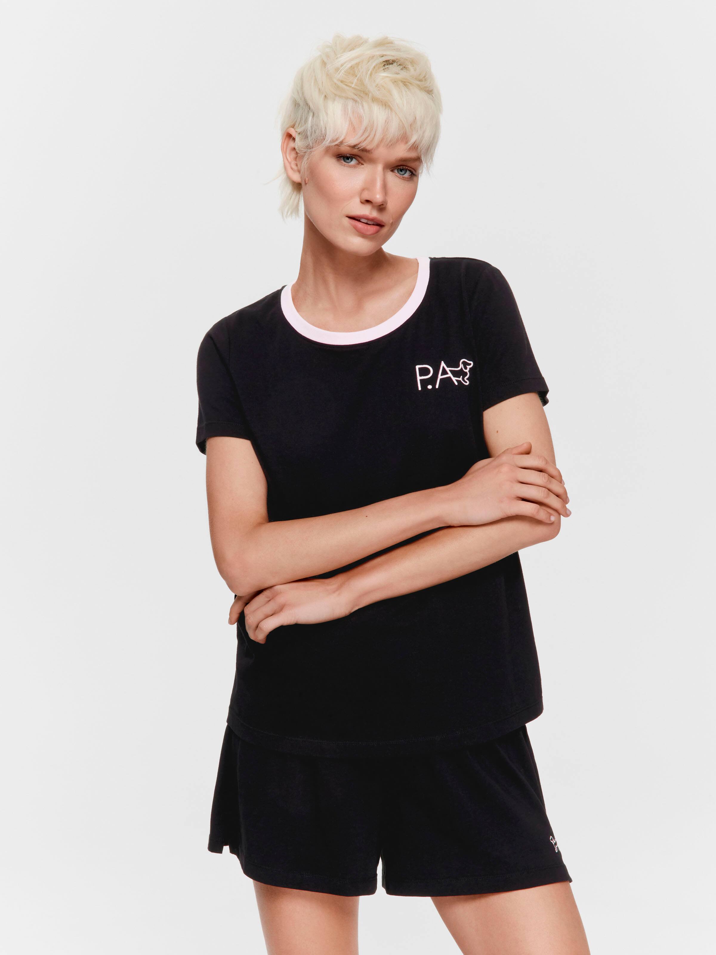 Black 100% Cotton Boyfriend Tee