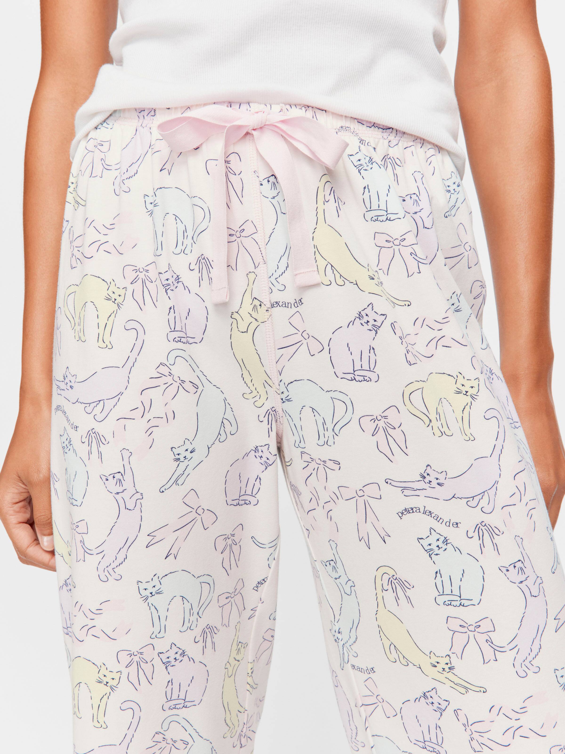Pastel Cat 3/4 Pj Pant