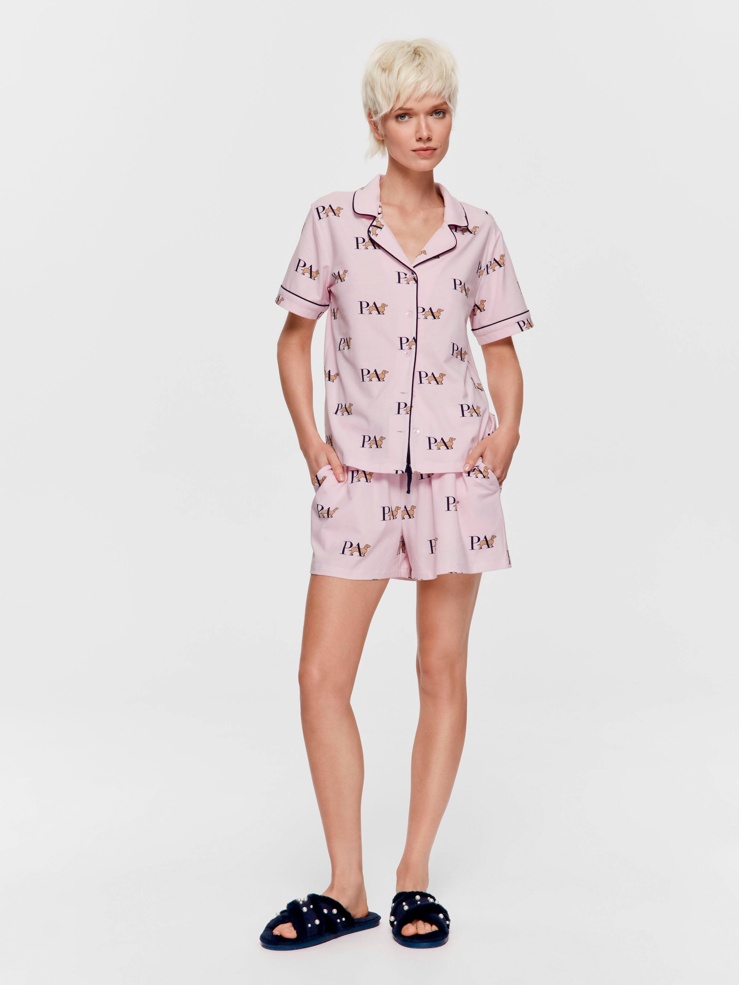 Bedtime Stories Logo Classic Shortie Pj Set