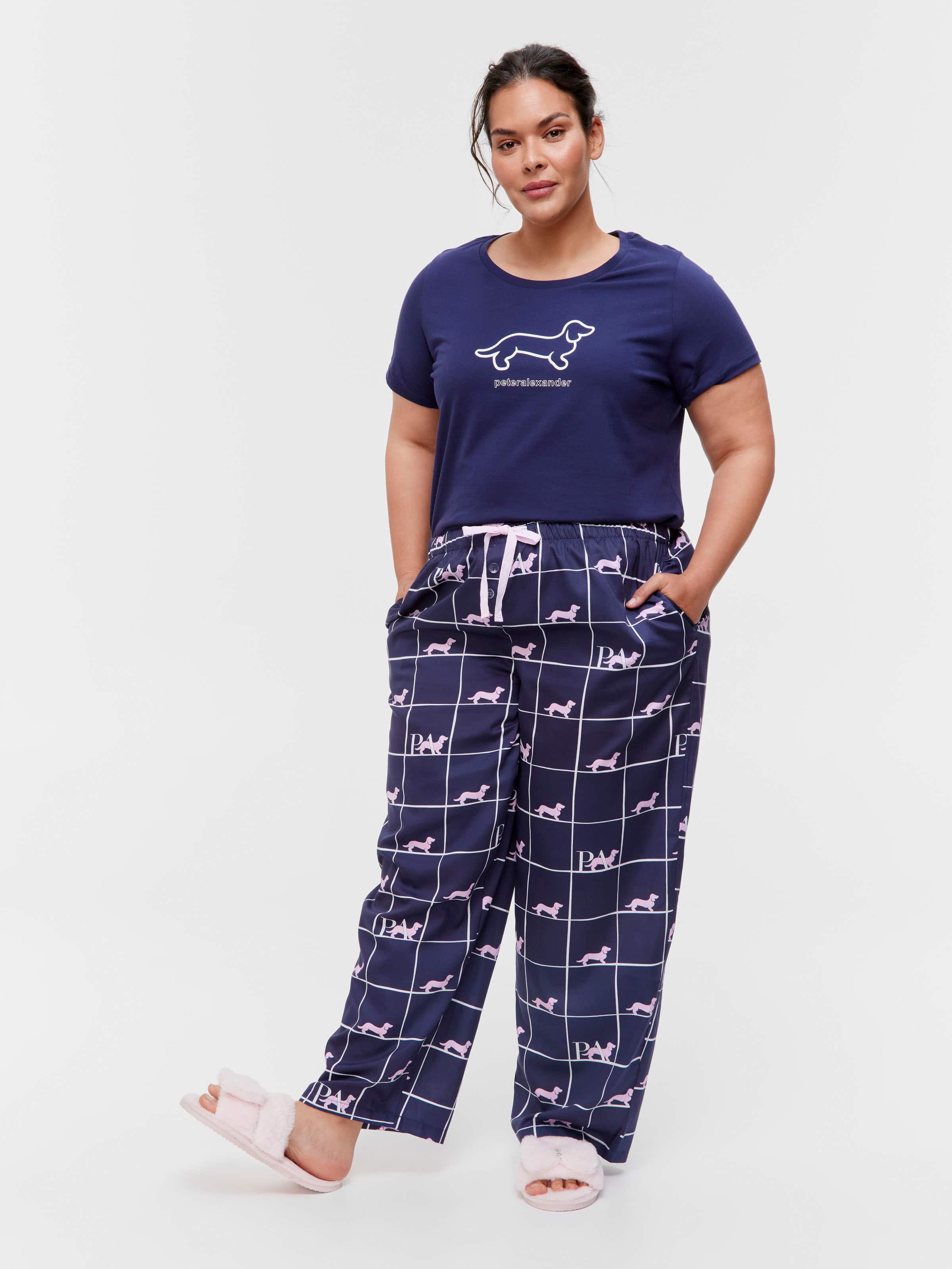P.A. Plus Bedtime Stories Logo 100% Cotton Pj Pant