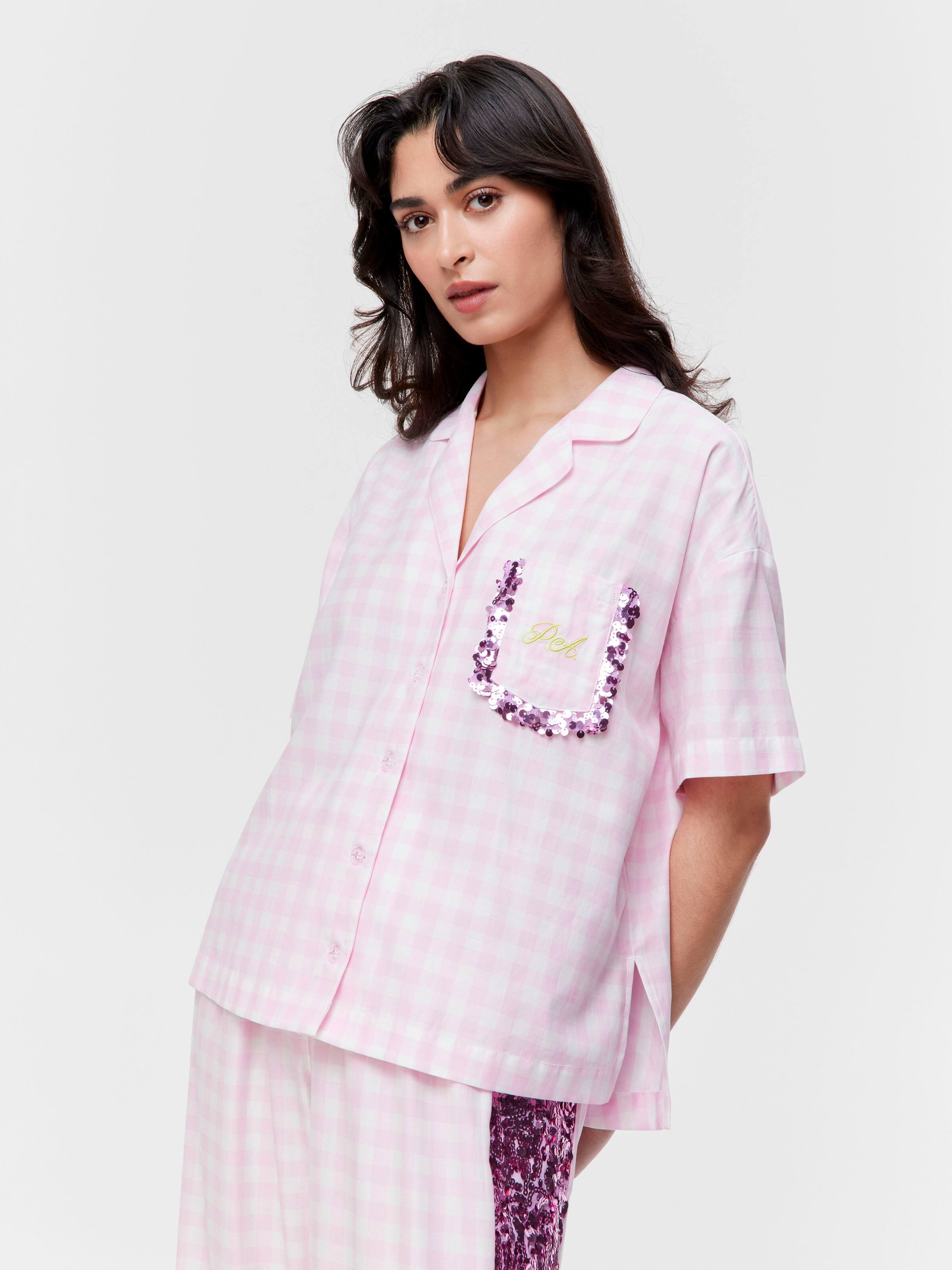 Peter's Pink Gingham Fashion Shirt