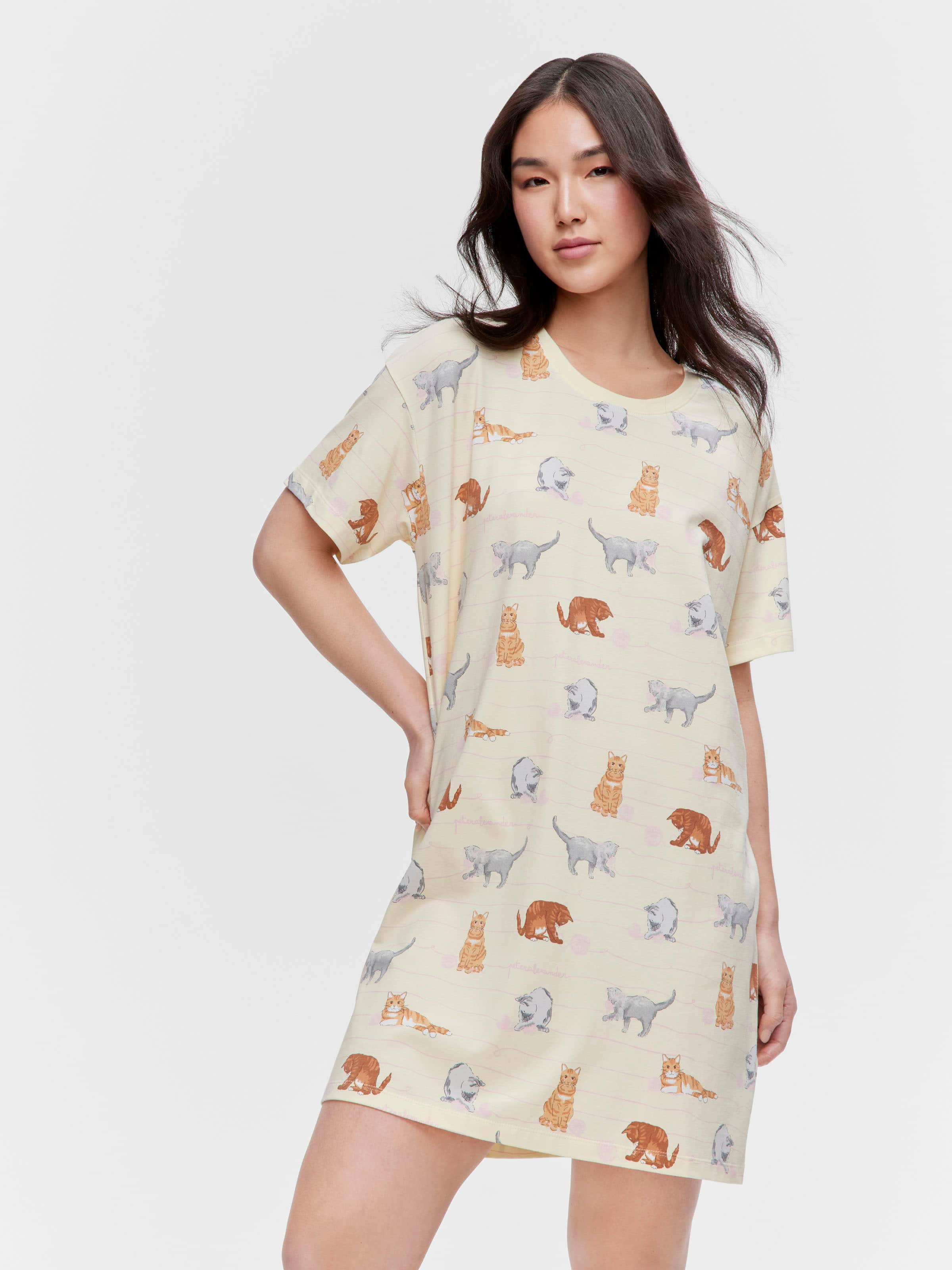 Lemon Cats Sleep Tee