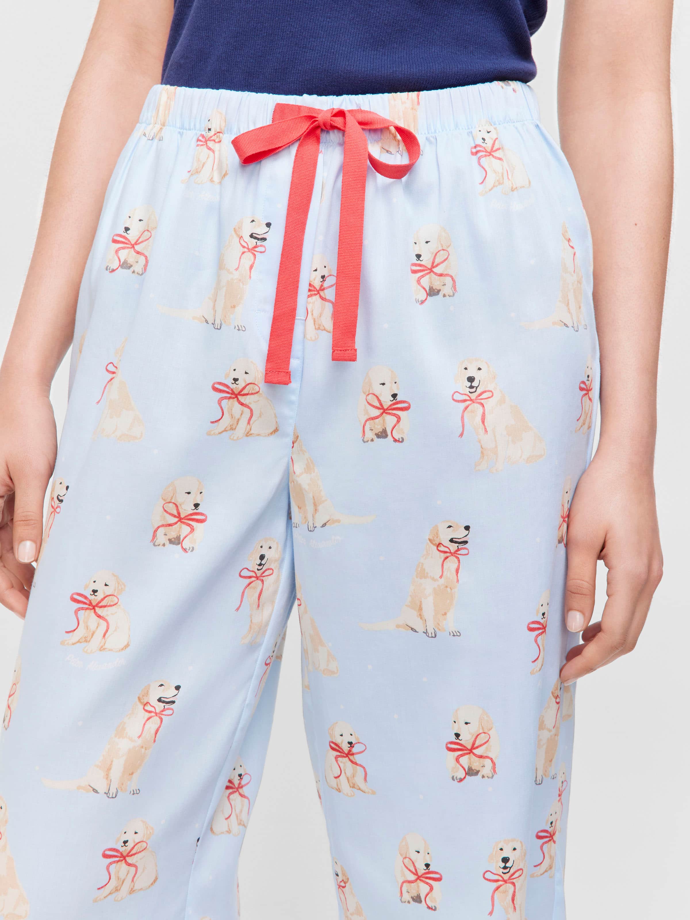 Golden Retriever Bow 100% Cotton 3/4 Pj Pant