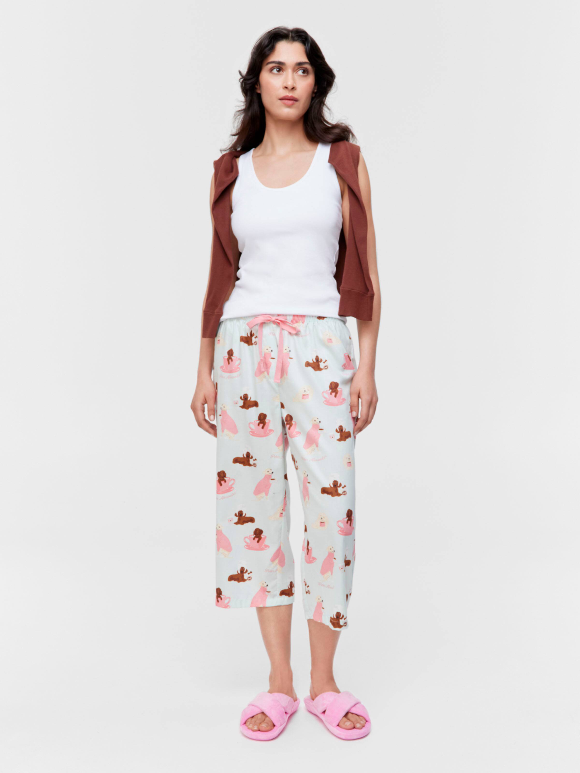 Relaxed Dog 100% Cotton 3/4 Pj Pant