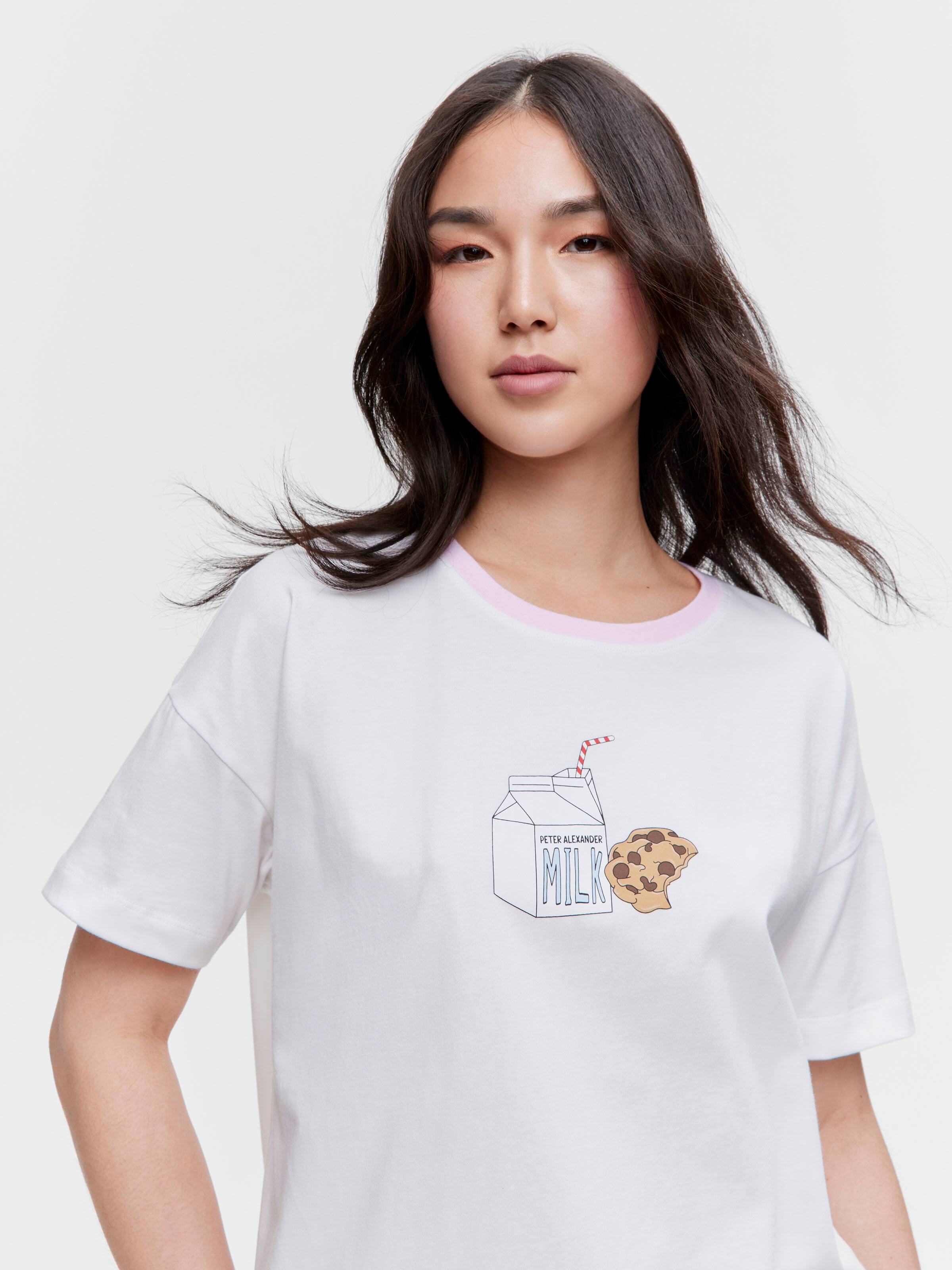 Milk And Cookies 100% Cotton Tee