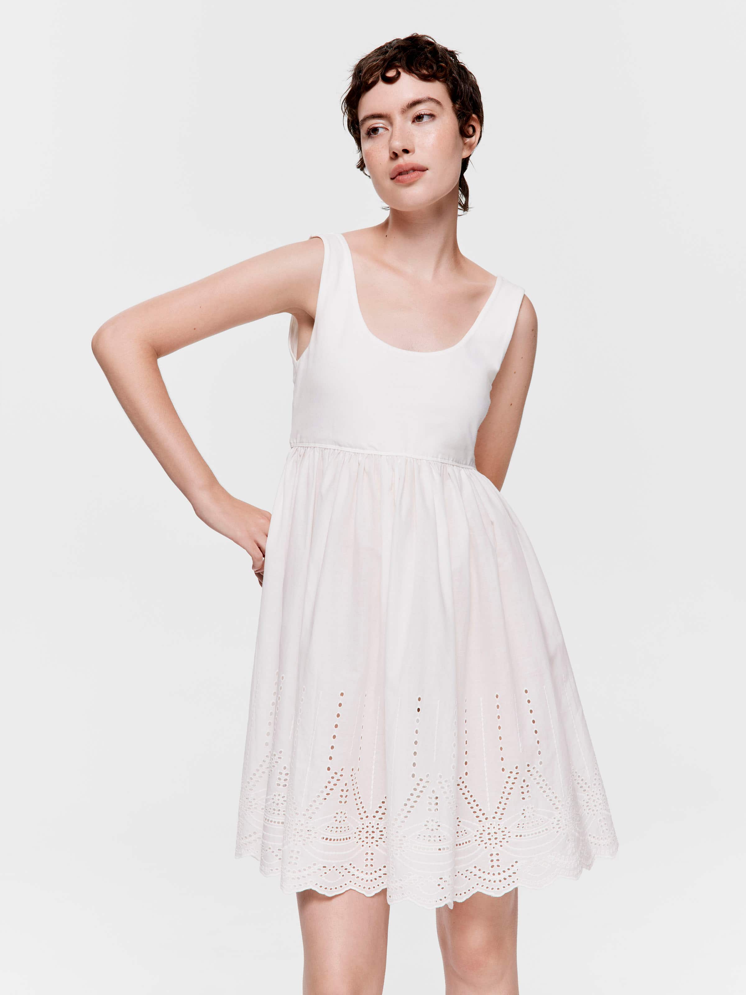 Broderie Trimmed Nightie