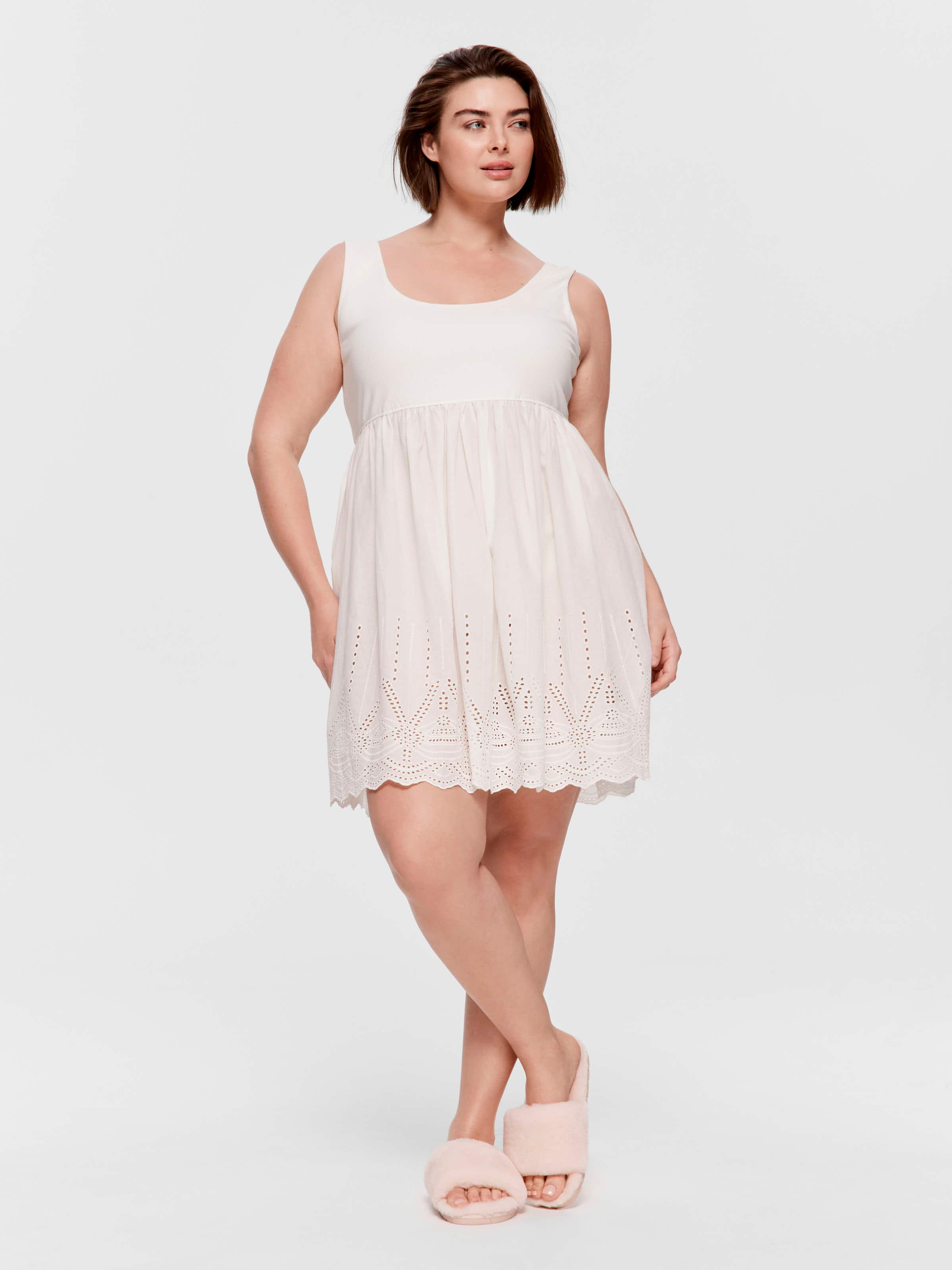 P.A. Plus Broderie Trimmed Nightie