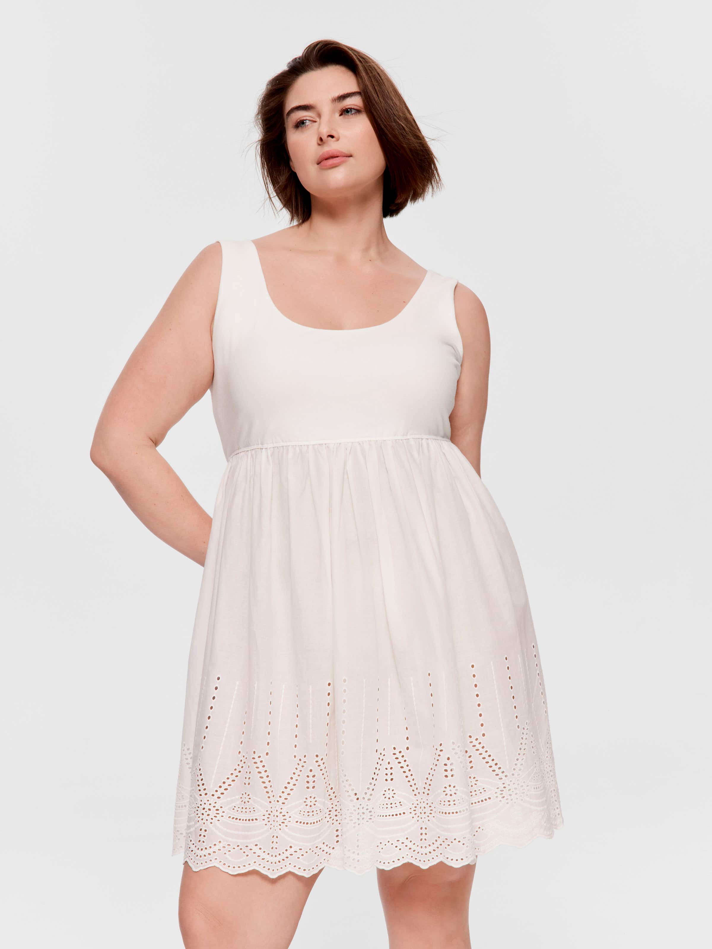 P.A. Plus Broderie Trimmed Nightie