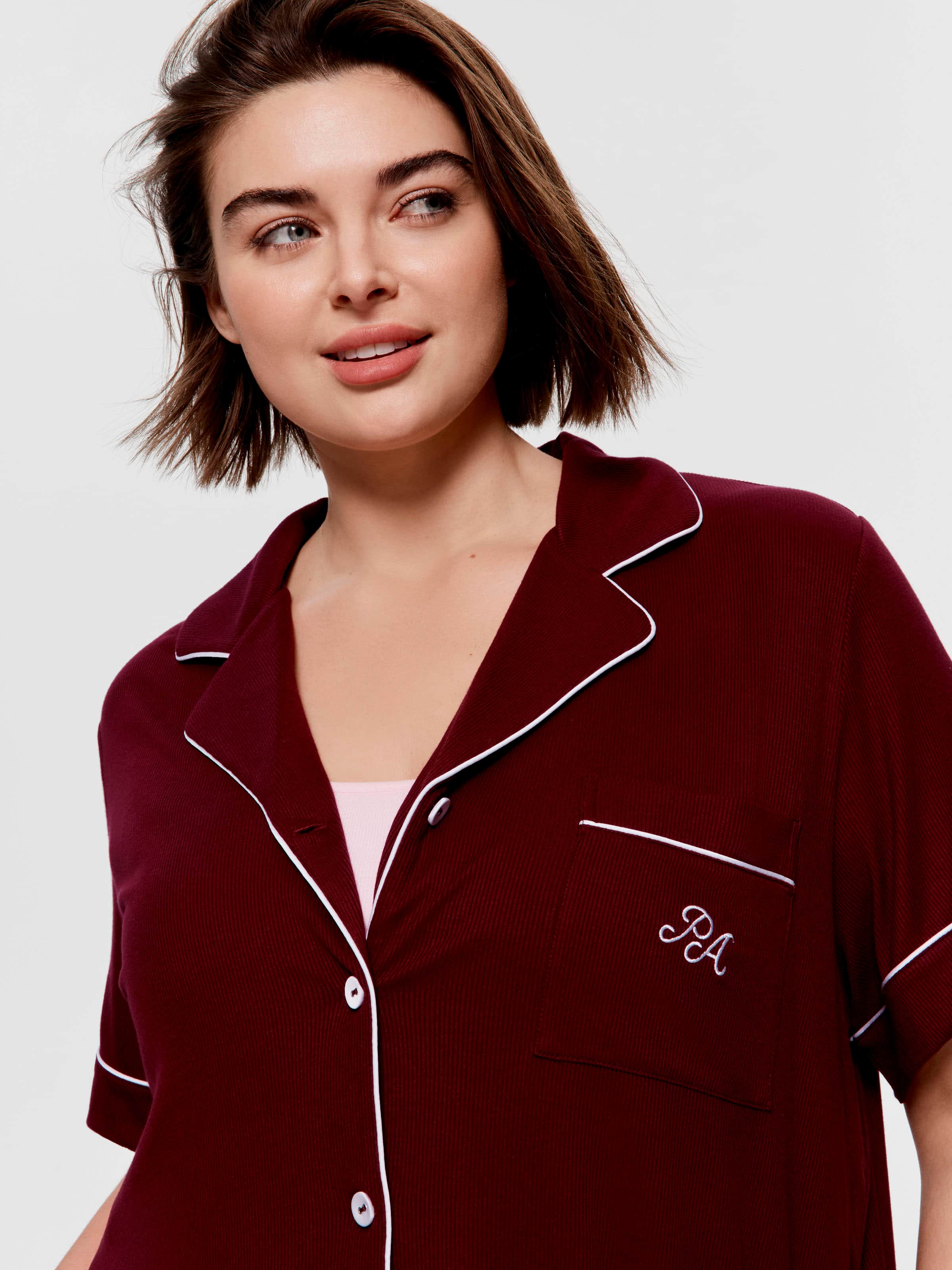 P.A. Plus Auburn Bamboo Rib Short Sleeve Shirt