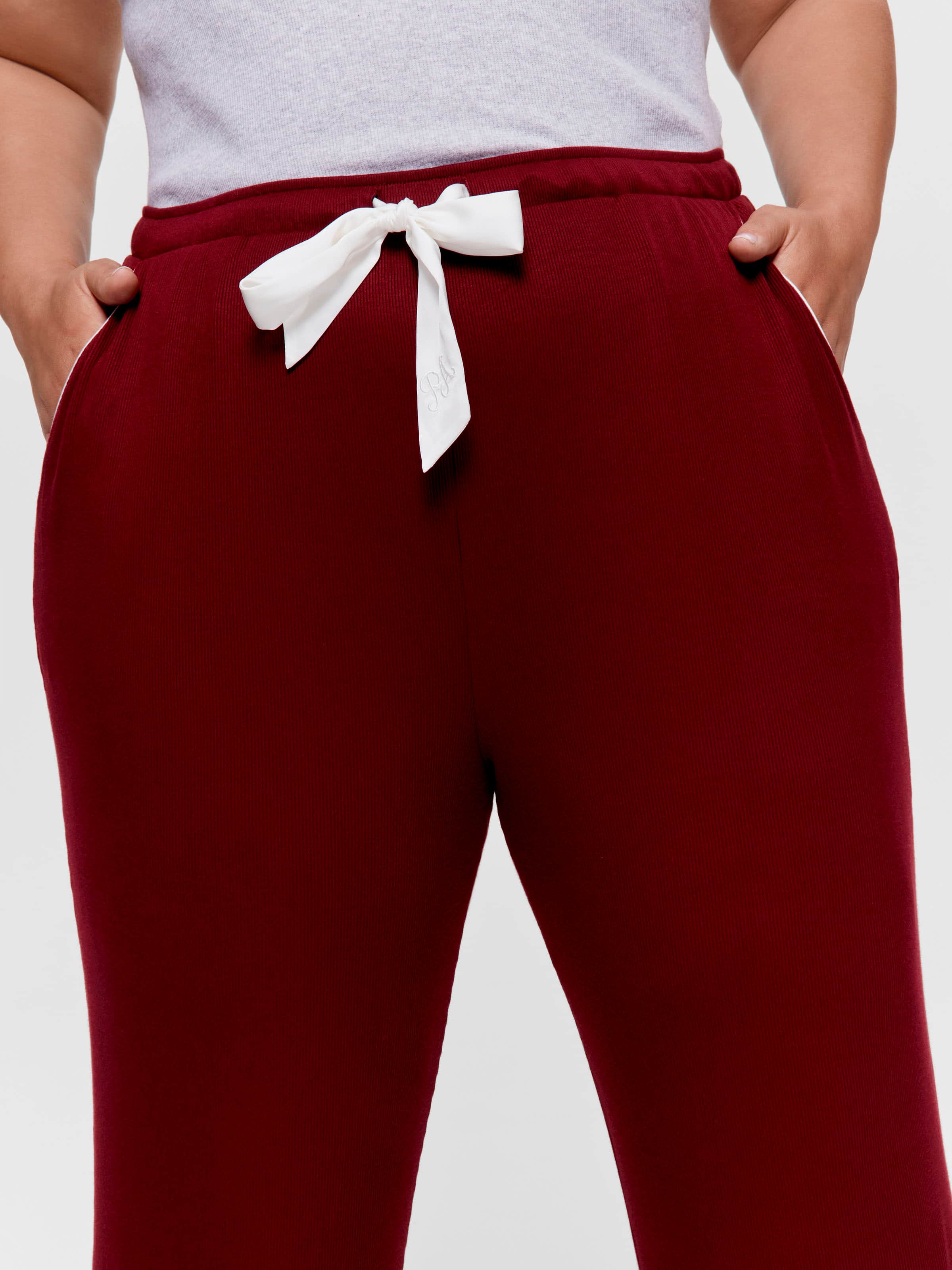 P.A. Plus Auburn Bamboo Rib Straight Leg Pj Pant