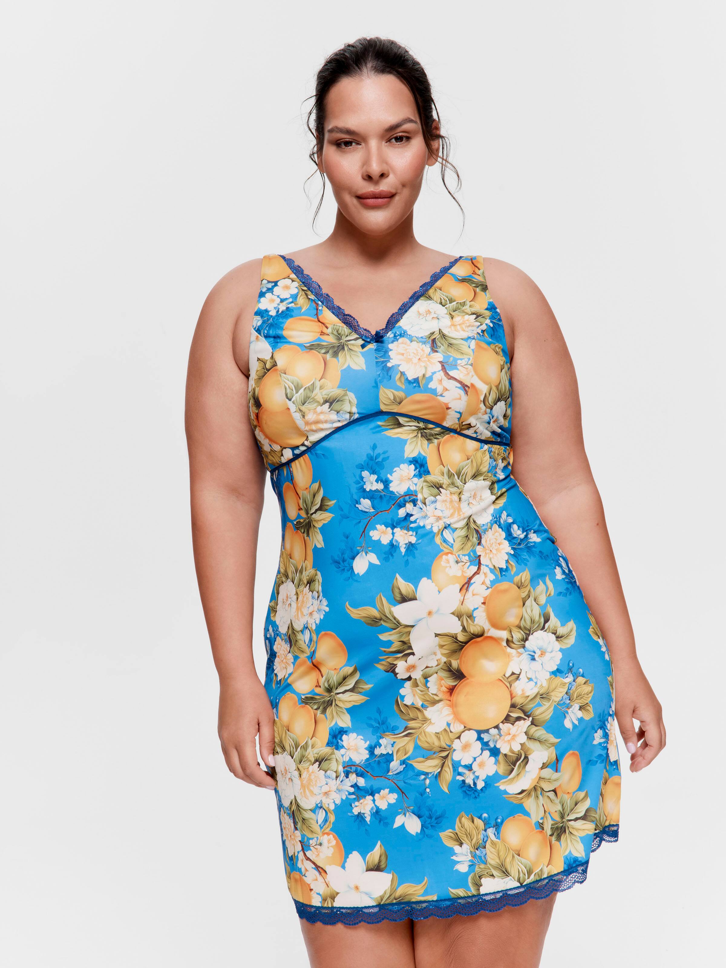 P.A. Plus Lemon Tree Slinky Nightie