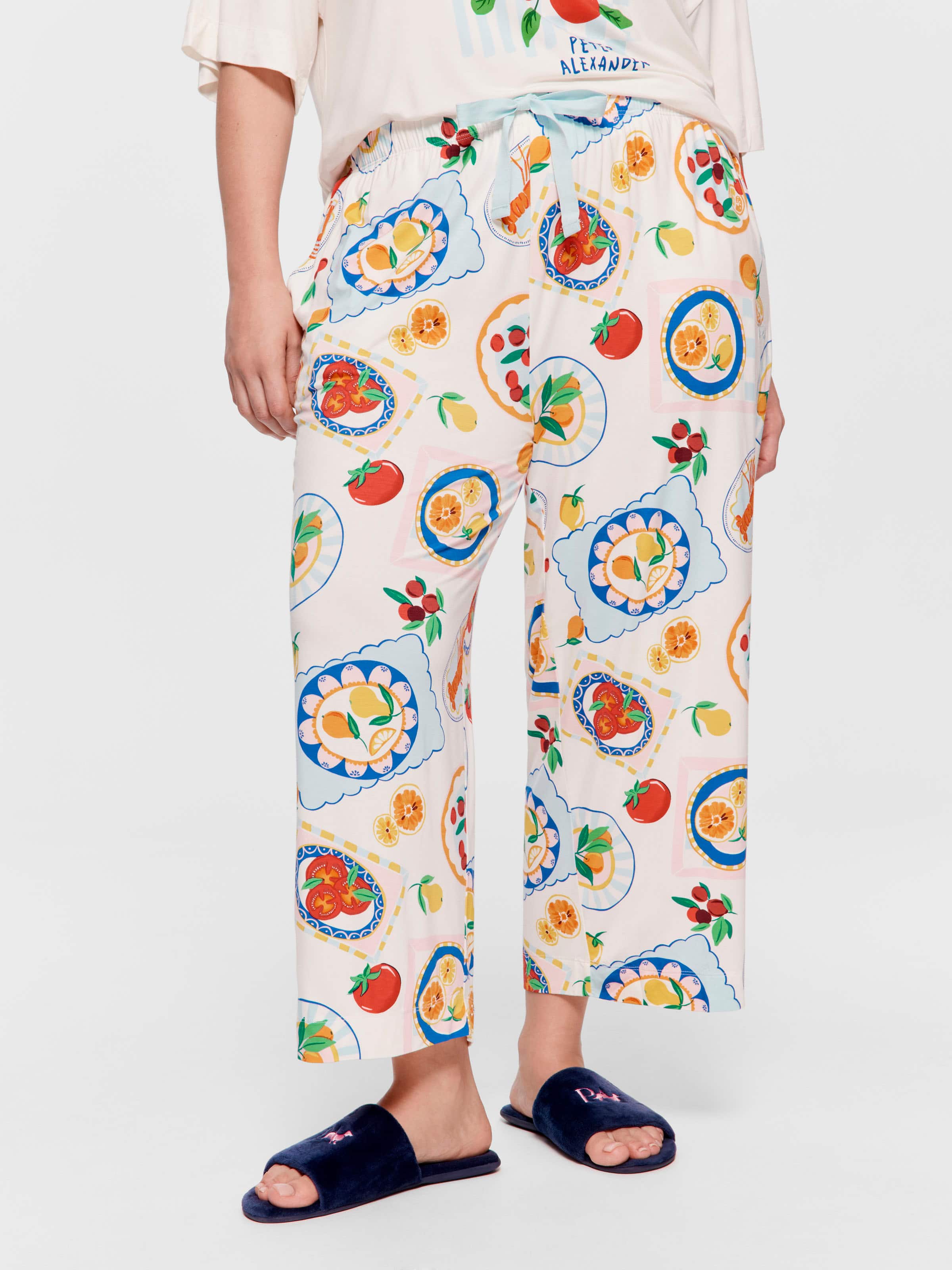 P.A. Plus Italian Summer Bamboo Jersey 3/4 Pj Pant