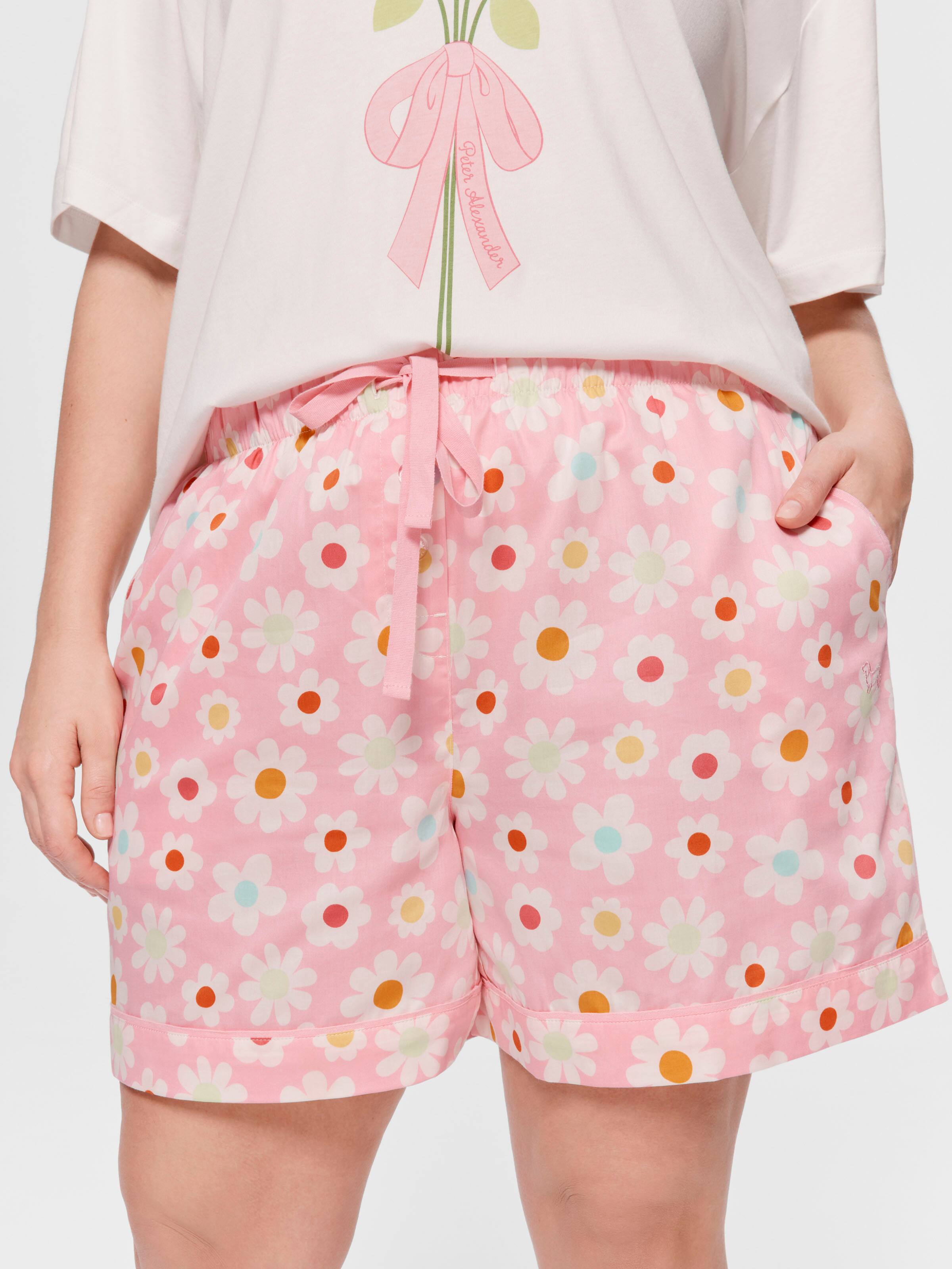 P.A. Plus Floral 100% Cotton Mid Short