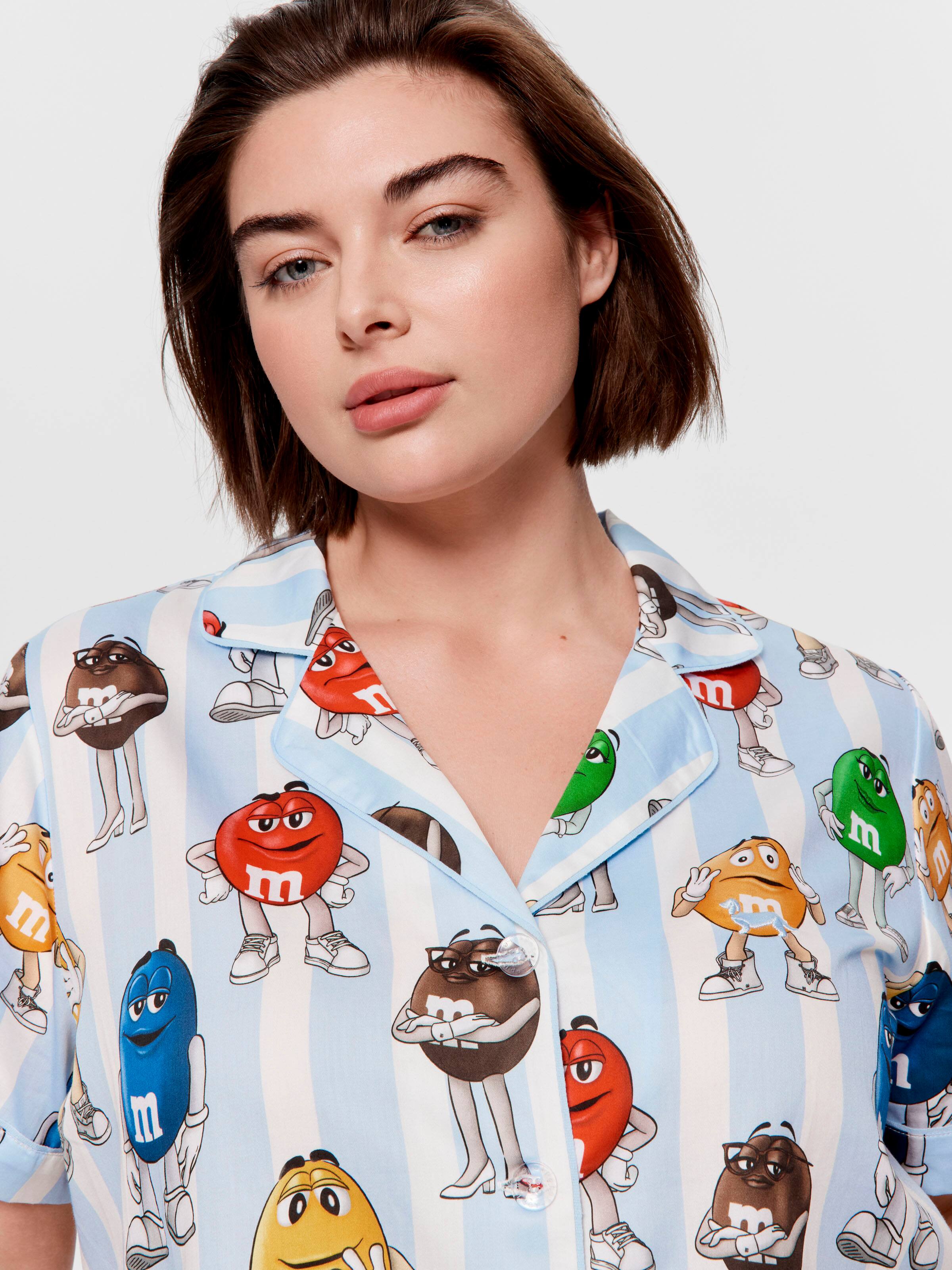 P.A. Plus M&M's 100% Cotton Shortie Pj Set