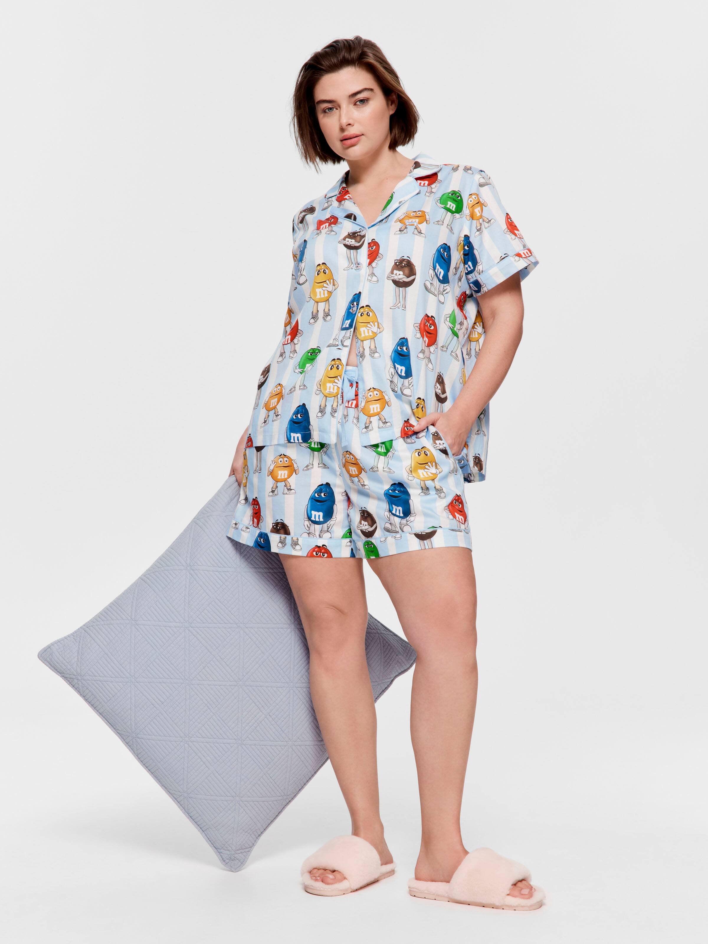 P.A. Plus M&M's 100% Cotton Shortie Pj Set