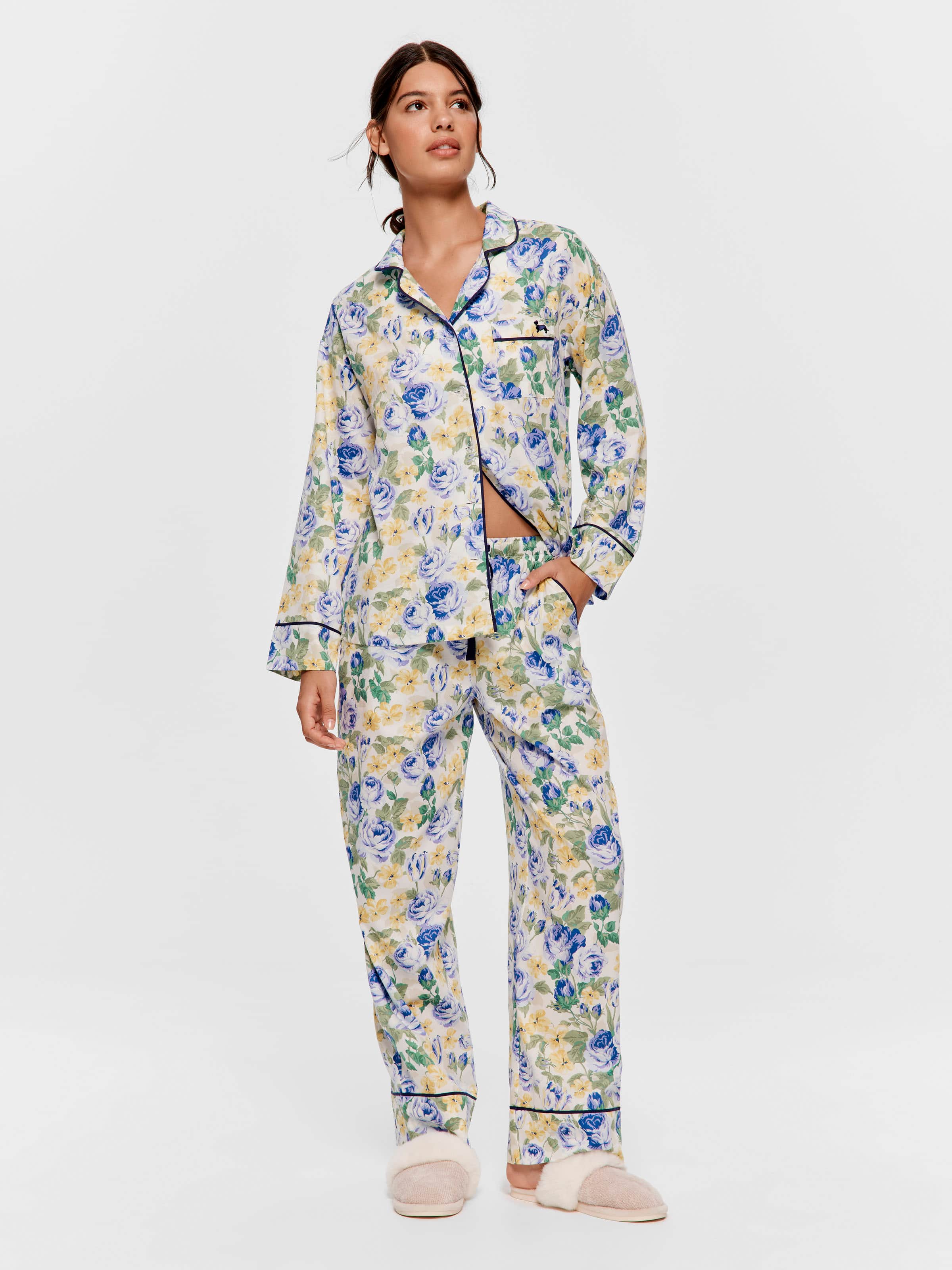 Rose 100% Cotton Classic Pj Set