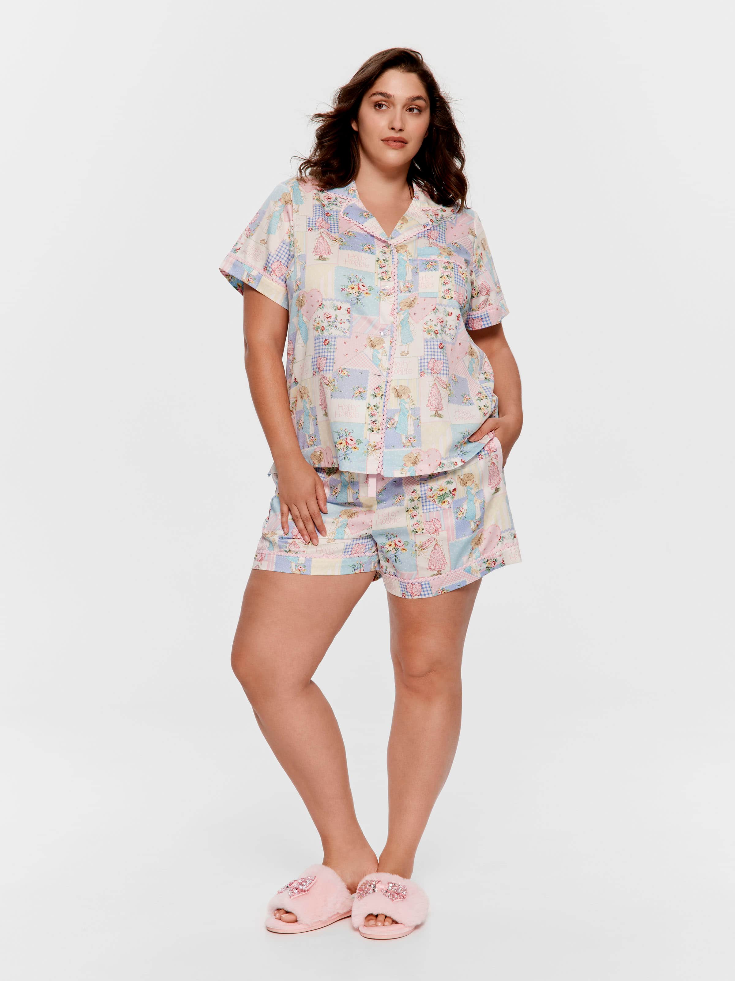 P.A. Plus Holly Hobbie 100% Cotton Shortie Pj Set