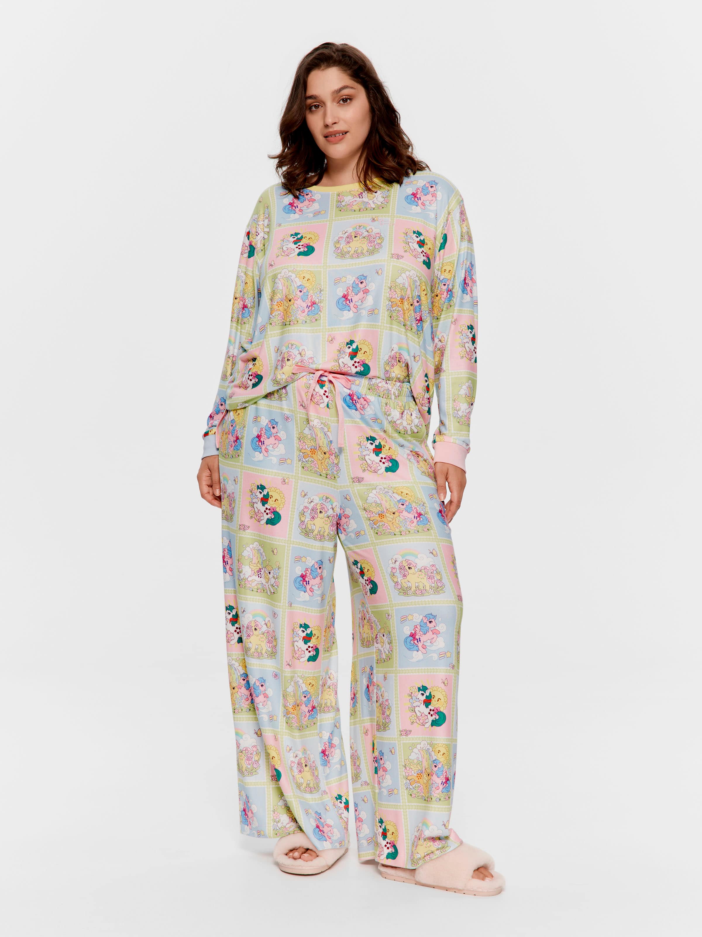 P.A. Plus My Little Pony Plush Wide Leg Pj Pant
