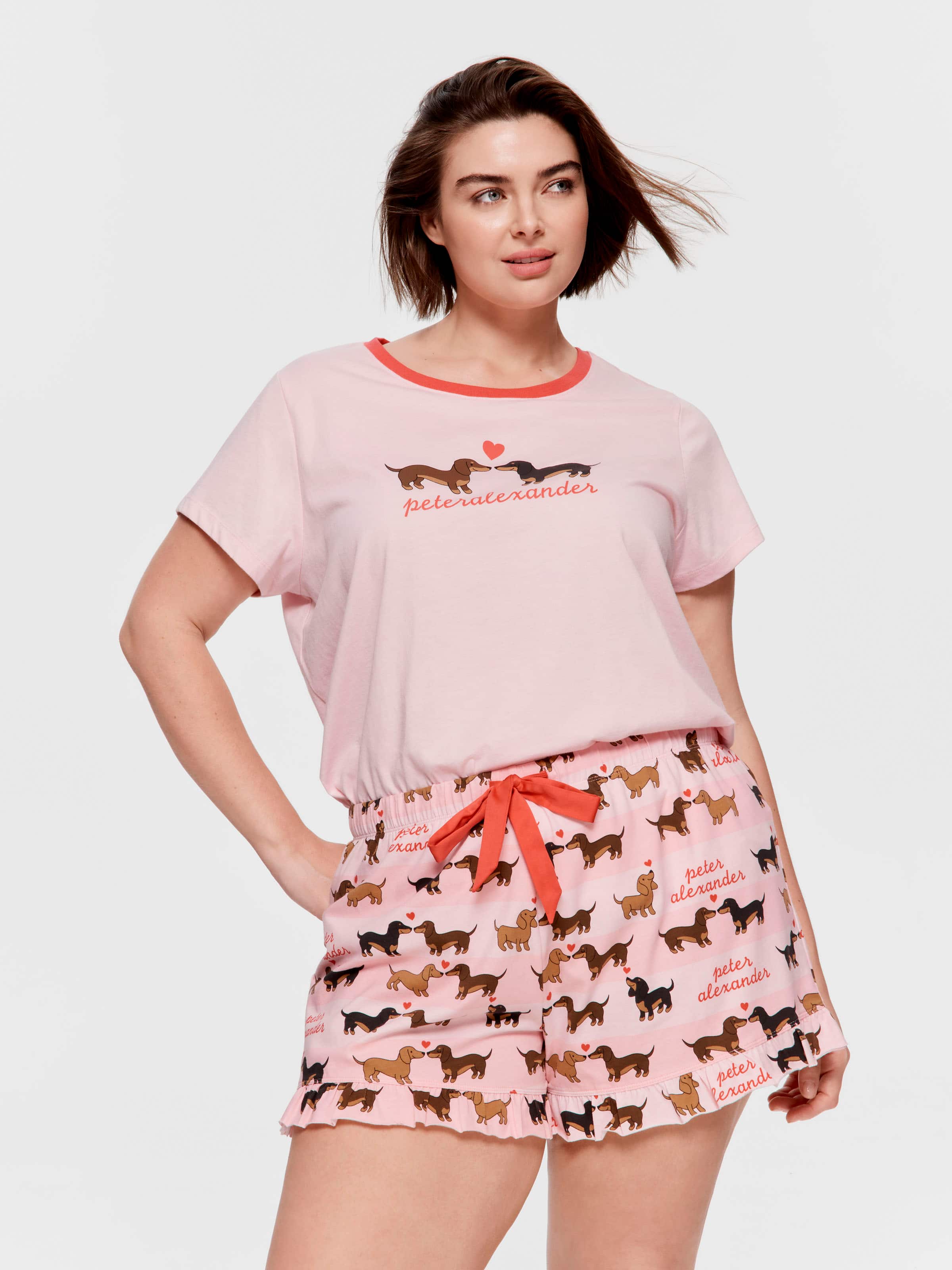 P.A. Plus Dachshund Love Mini Flutter Short