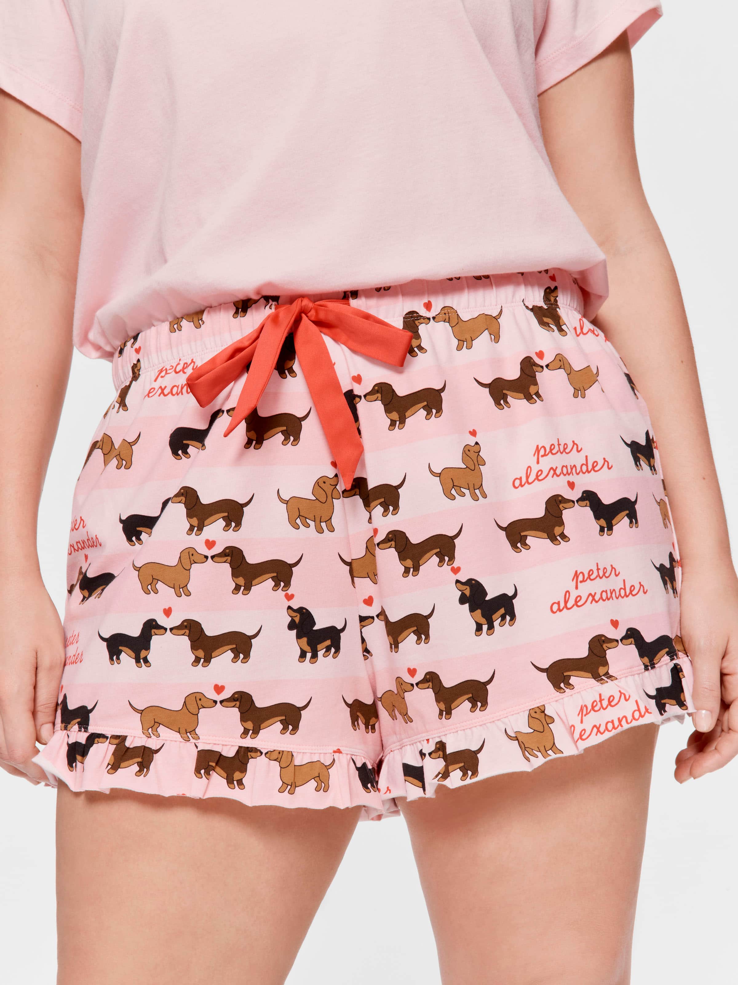 P.A. Plus Dachshund Love Mini Flutter Short