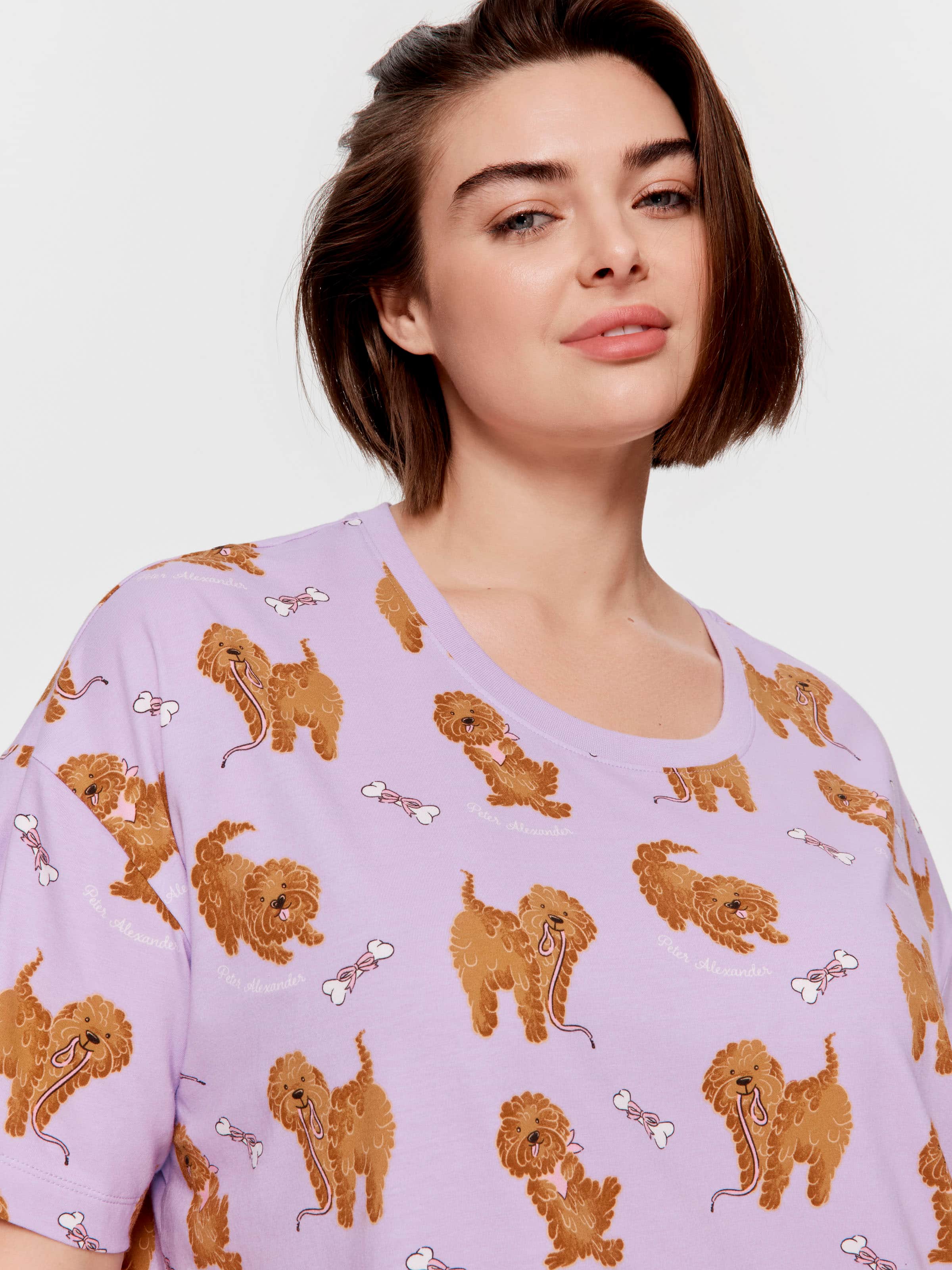 P.A. Plus Lilac Cavoodle Sleep Tee