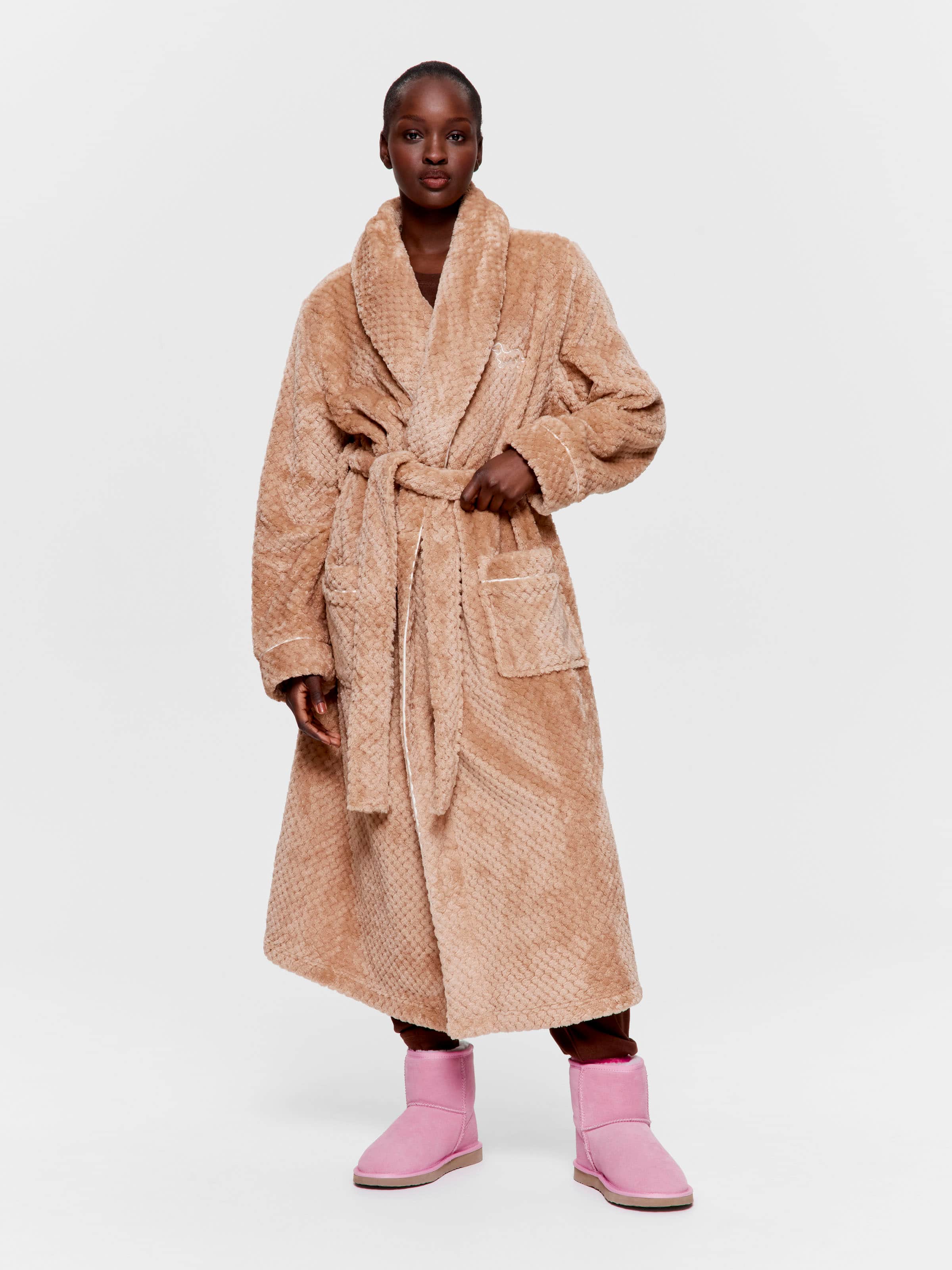 Caramel Jacquard Gown