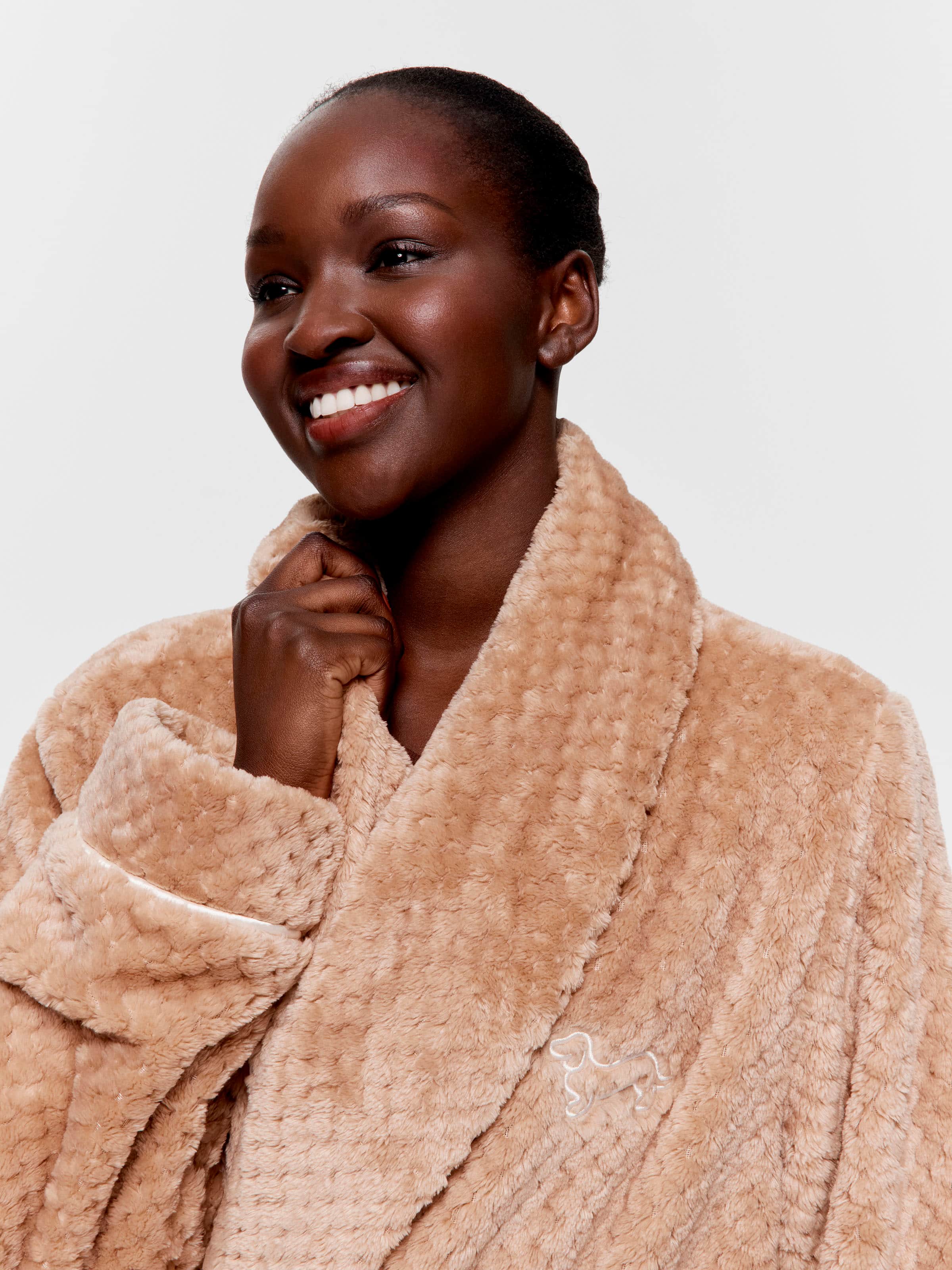 Caramel Jacquard Gown