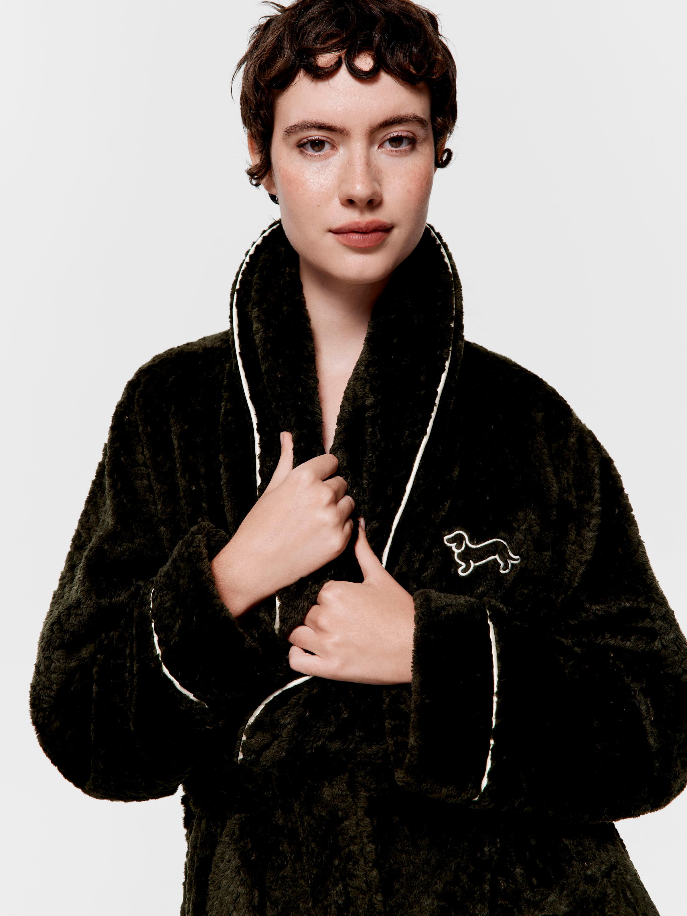 Forest Green Jacquard Gown