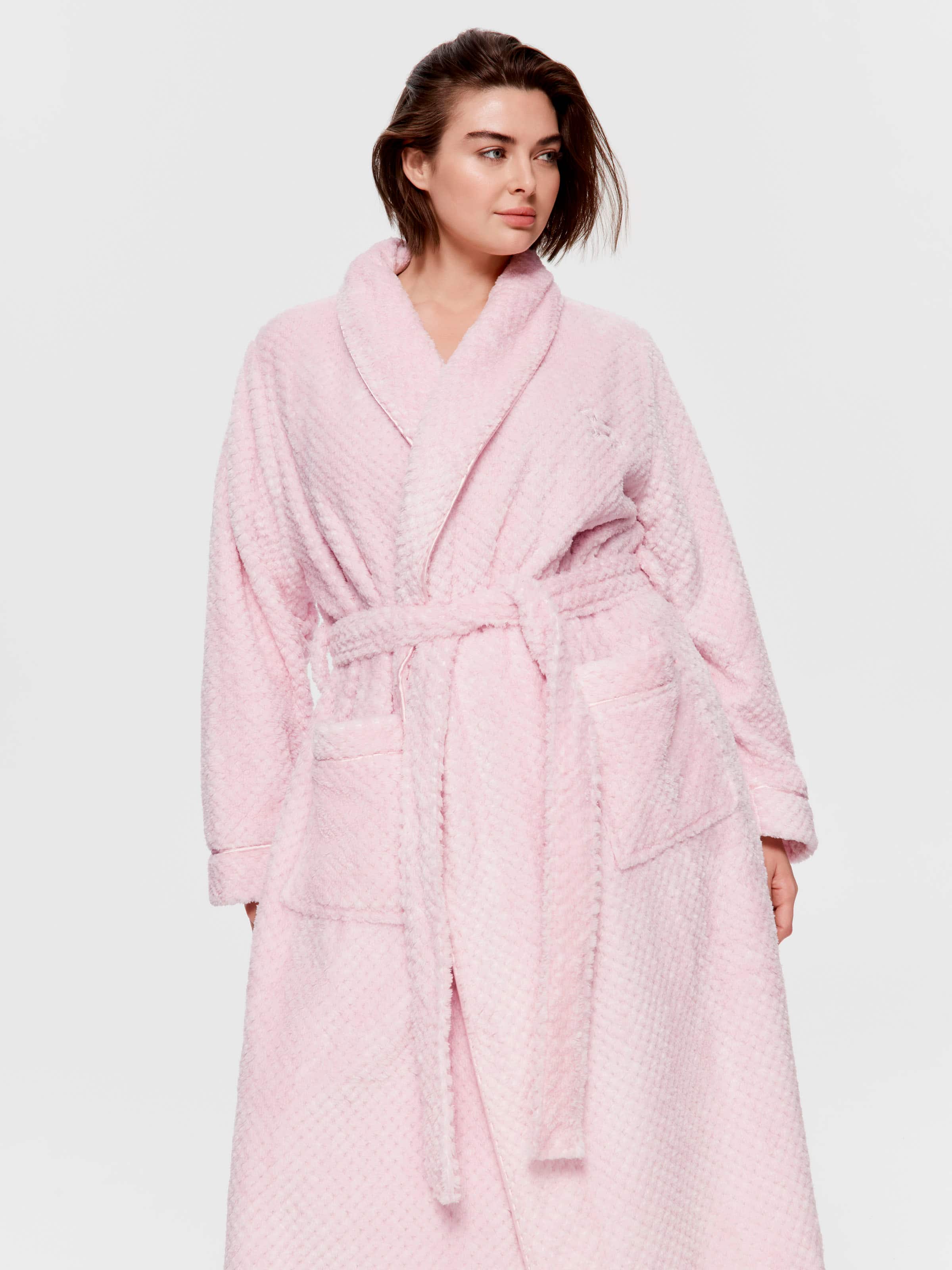 P.A. Plus Pink Jacquard Gown