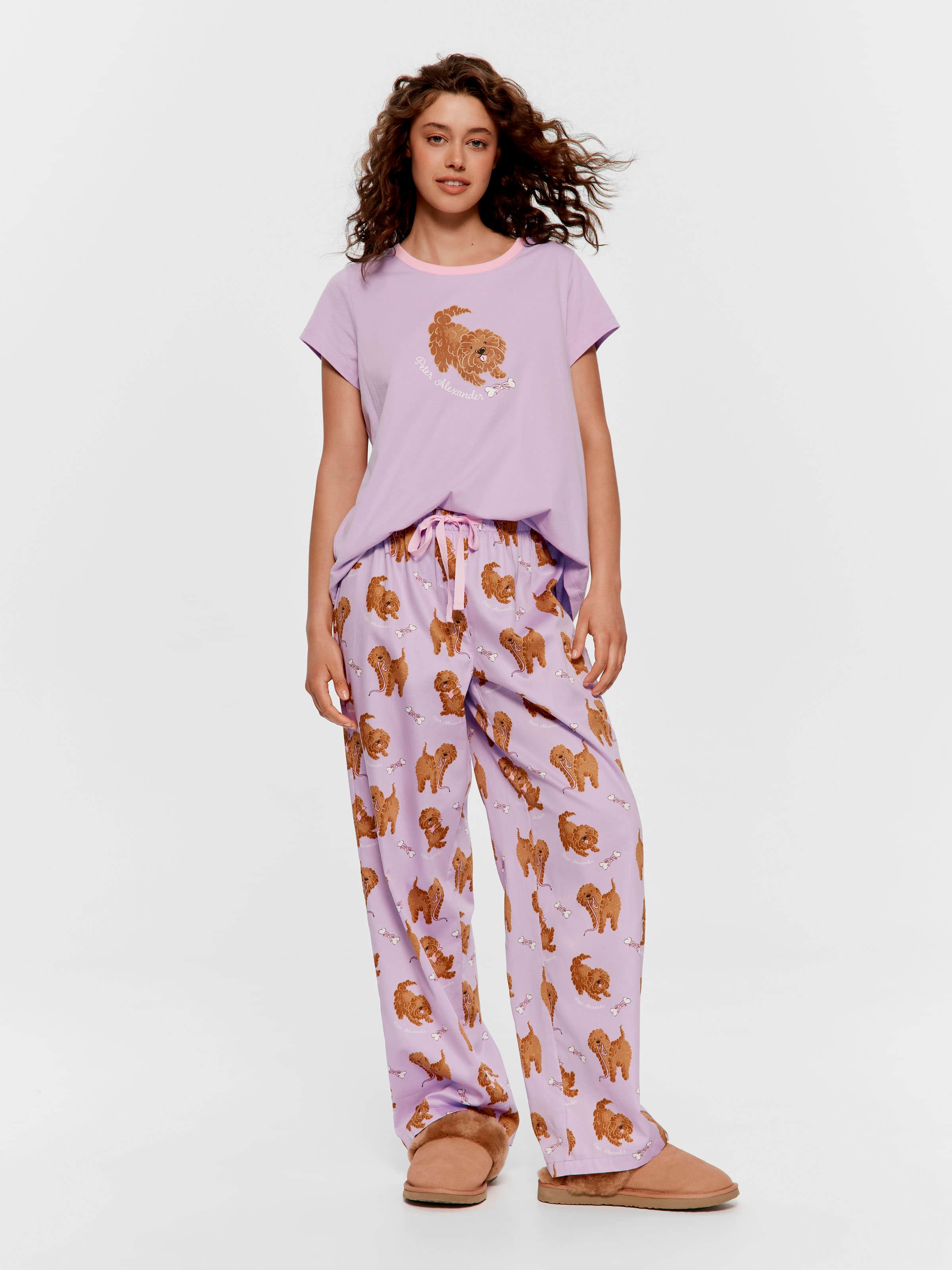 Lilac Cavoodle 100% Cotton Classic Pj Pant