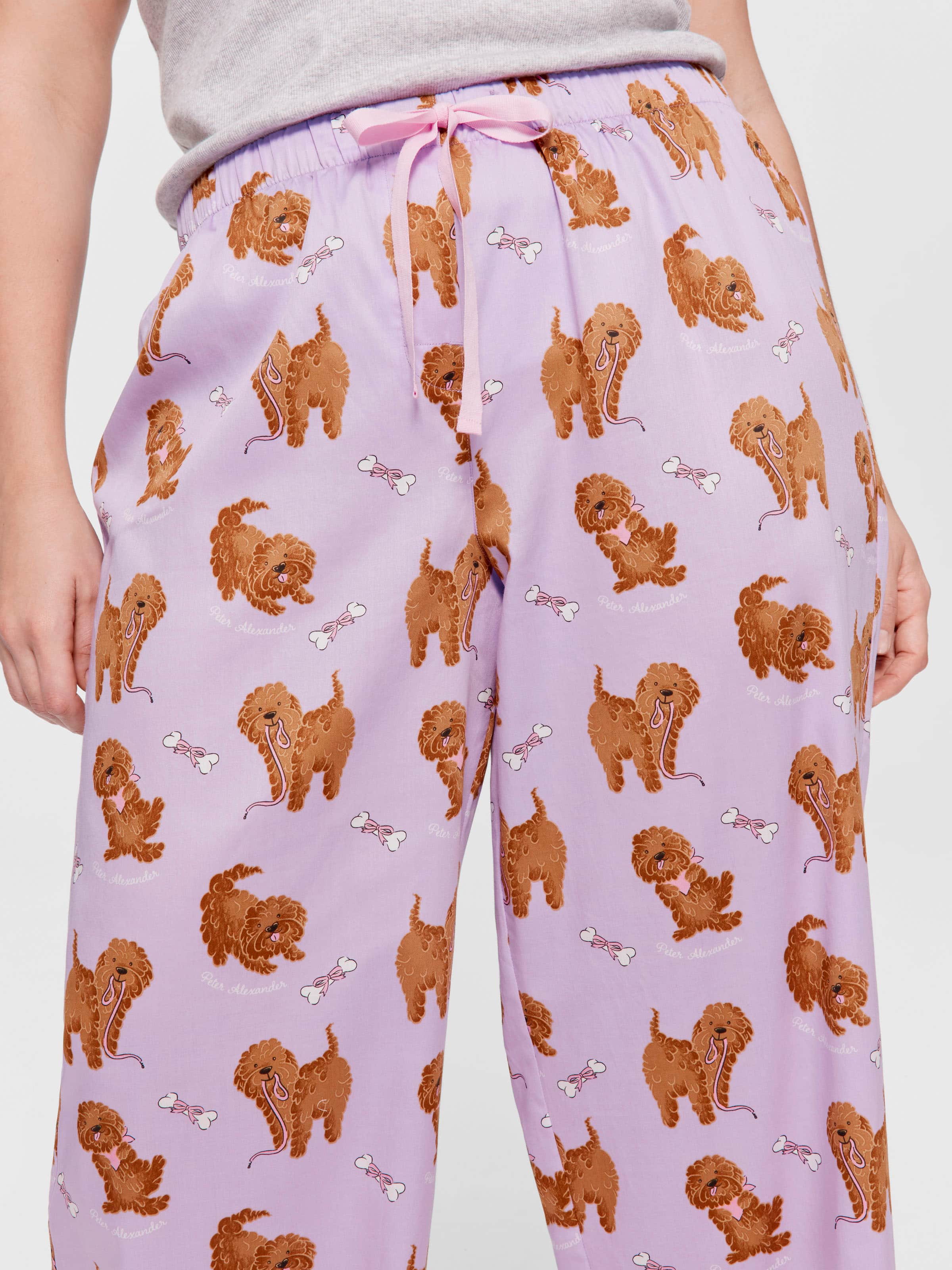 P.A. Plus Lilac Cavoodle 100% Cotton Classic Pj Pant
