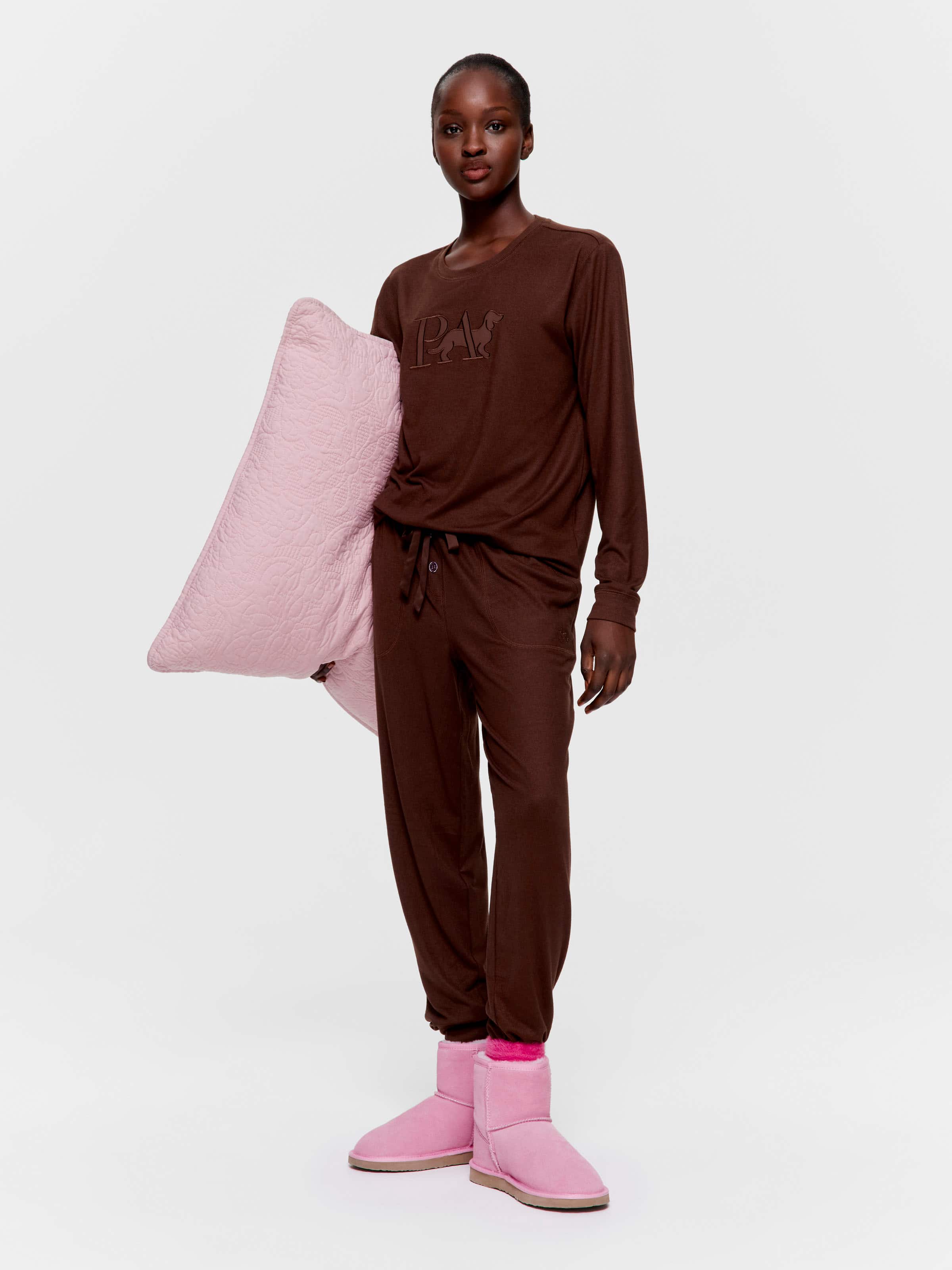 Chocolate Plush Easy Pj Pant