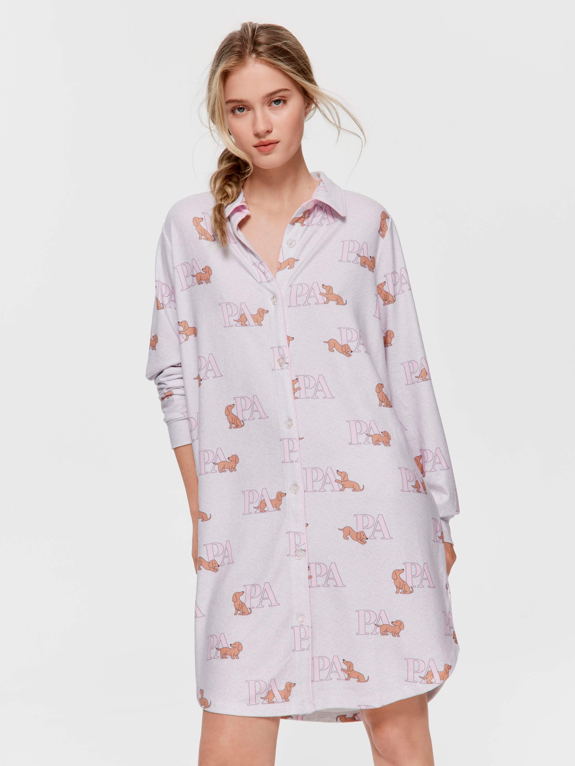 Penny Logo Plush Long Sleeve Nightshirt