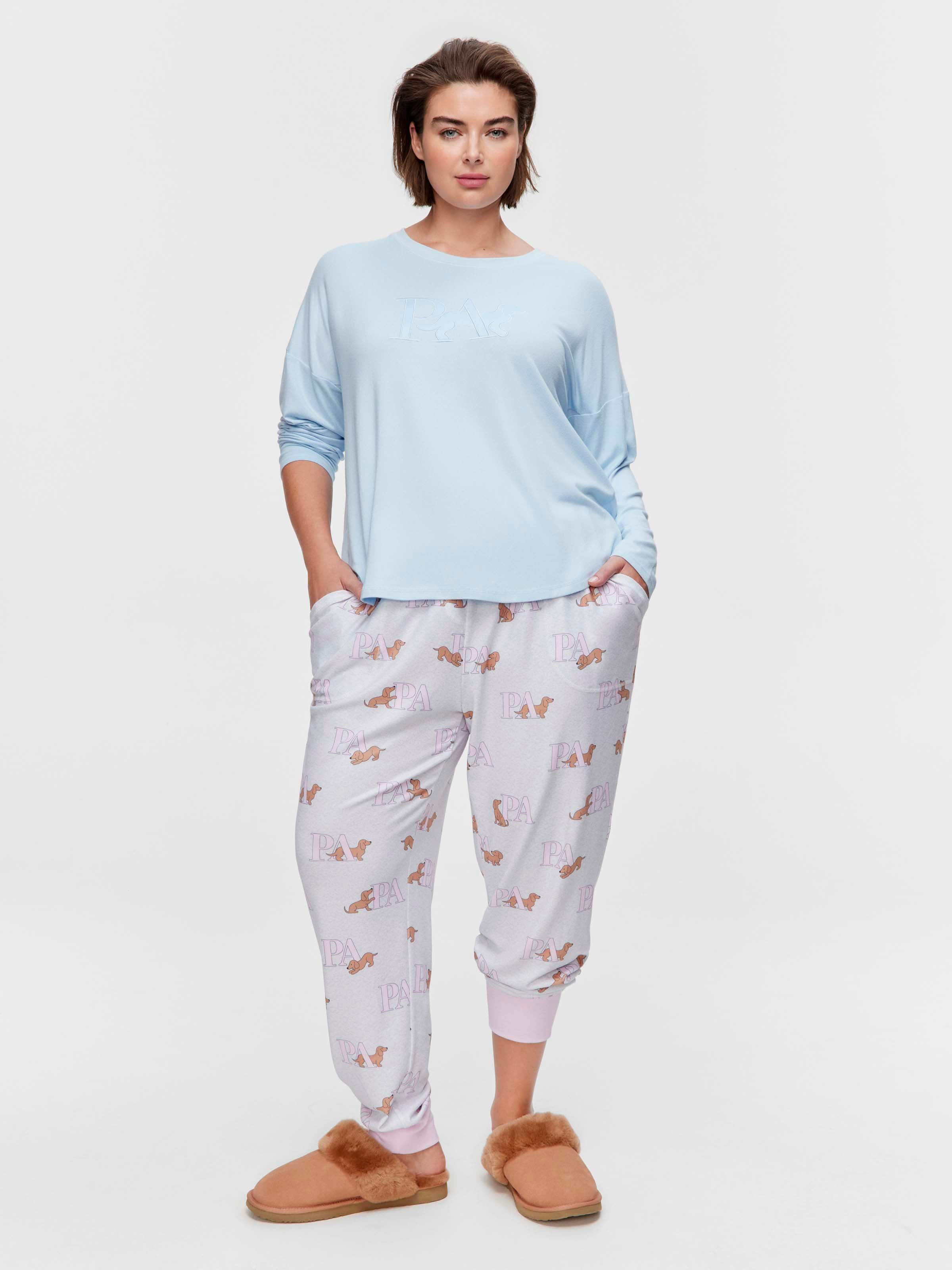 P.A. Plus Blue Logo Plush Sweater