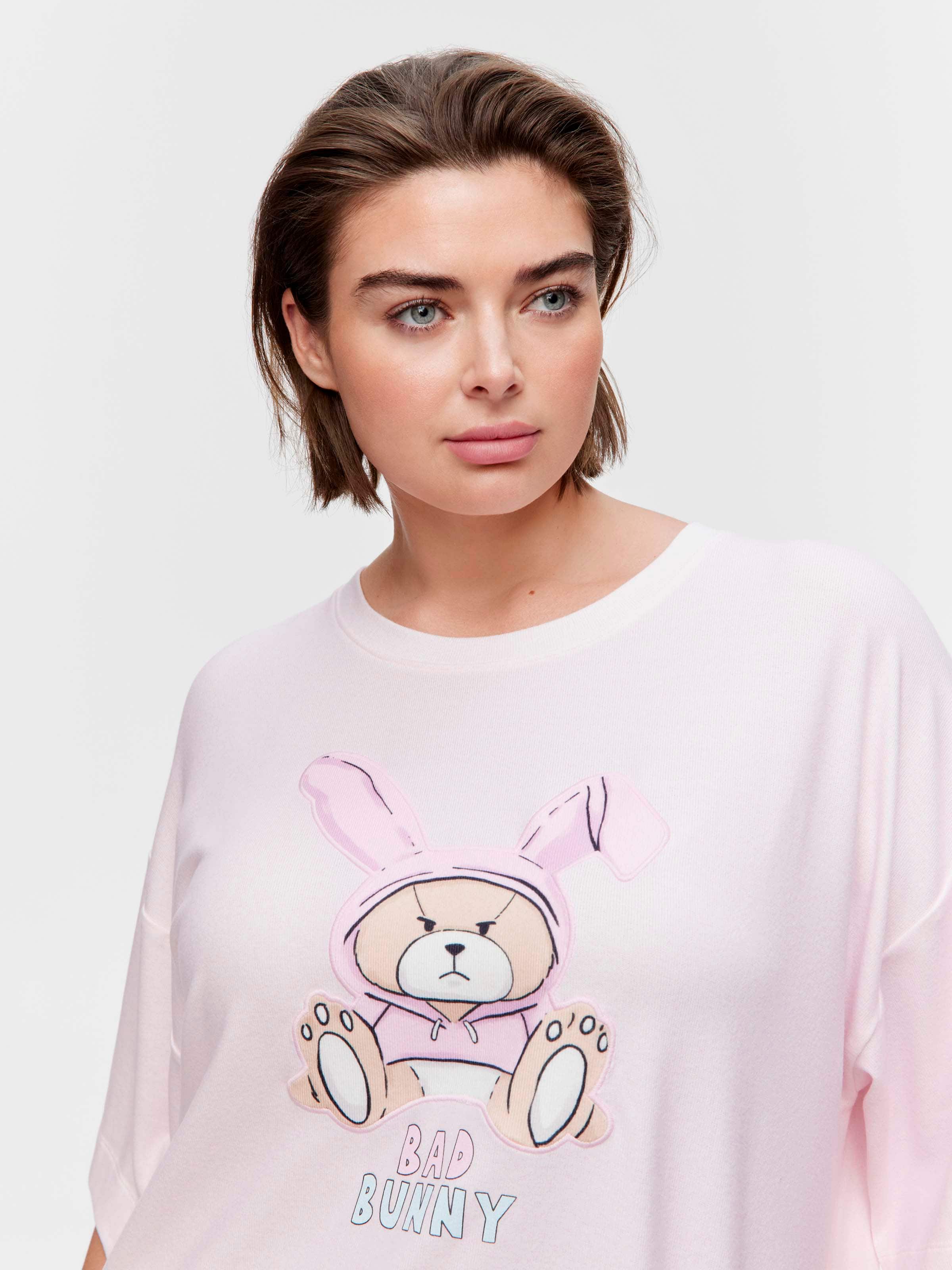 P.A. Plus Bad Bunny Plush Oversized Tee