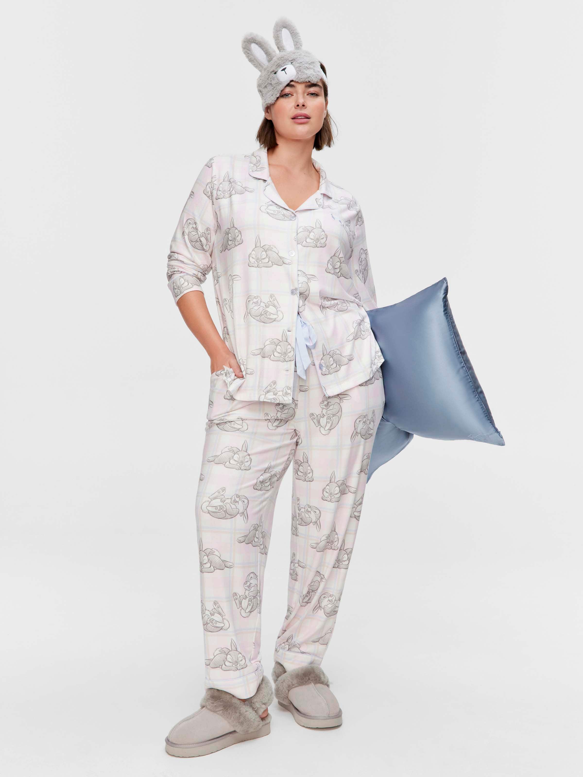 P.A. Plus Thumper Plush Long Pj Set