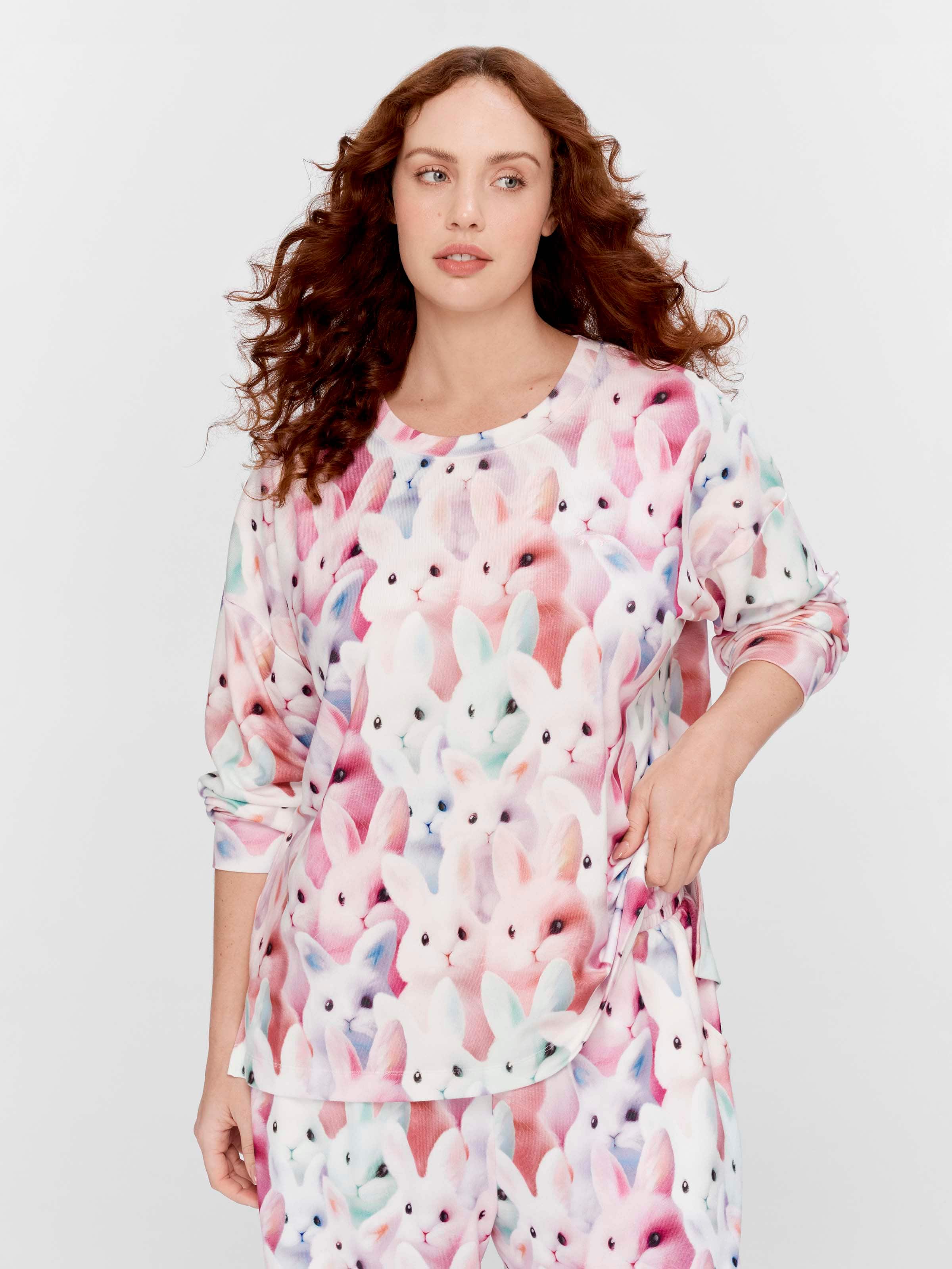 P.A. Plus Crazy Bunny Plush Sweater