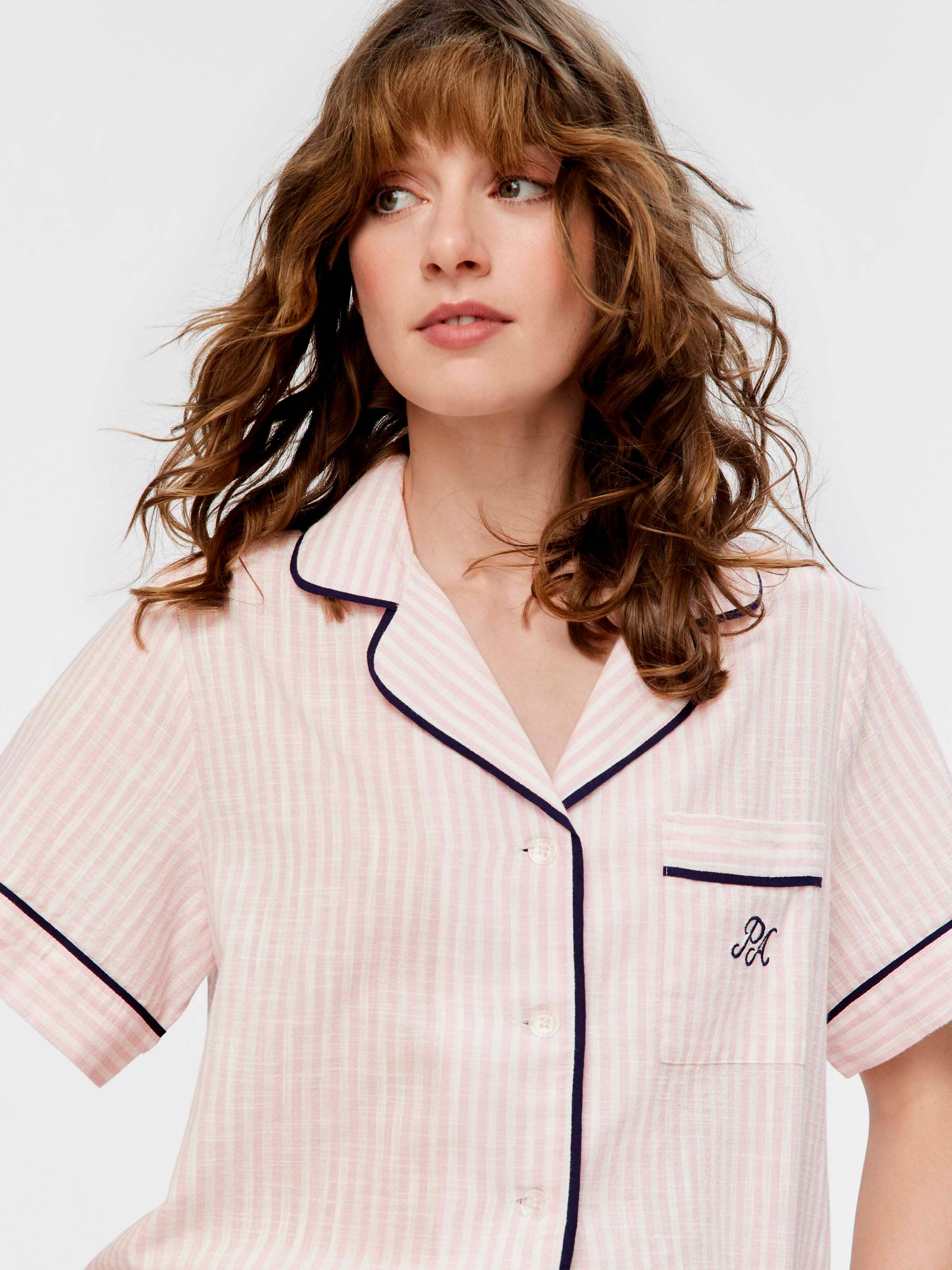 Pink Stripe 100% Cotton Shirt