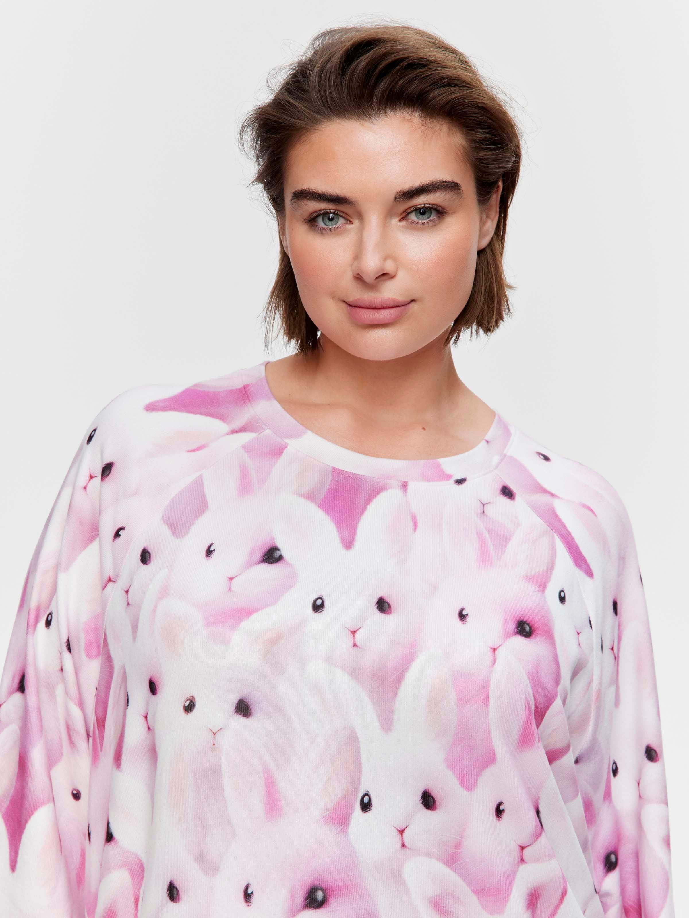 P.A. Plus Show Me The Bunny Plush Long Sleeve Nightie