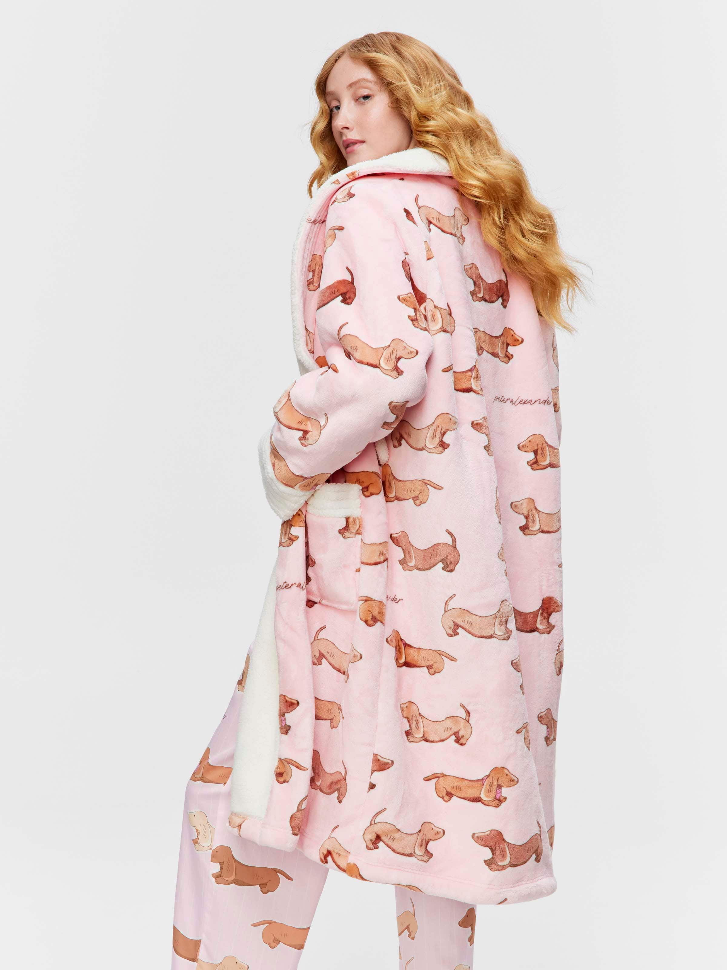 Pink Dachshund Fashion Gown