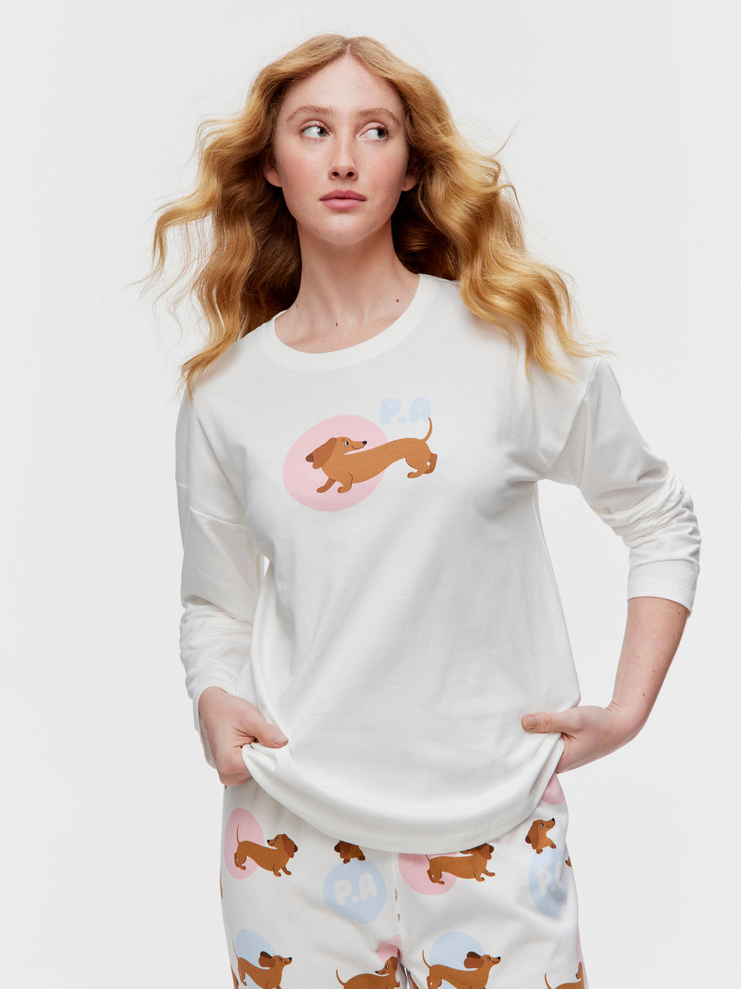 Spot Penny 100% Cotton Long Sleeve Top