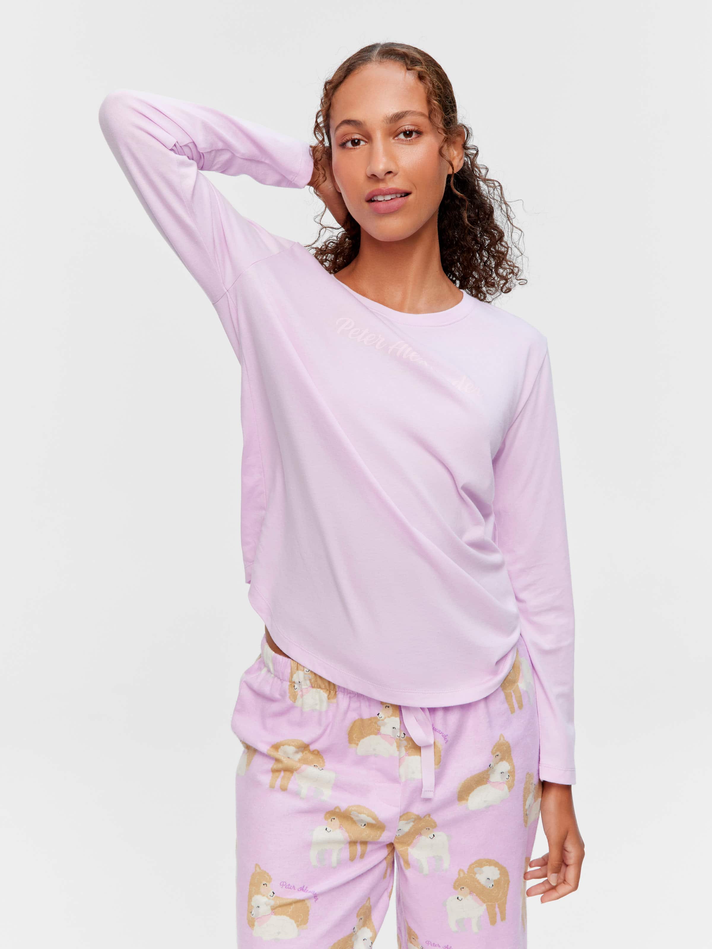 Lilac 100% Cotton Long Sleeve Top