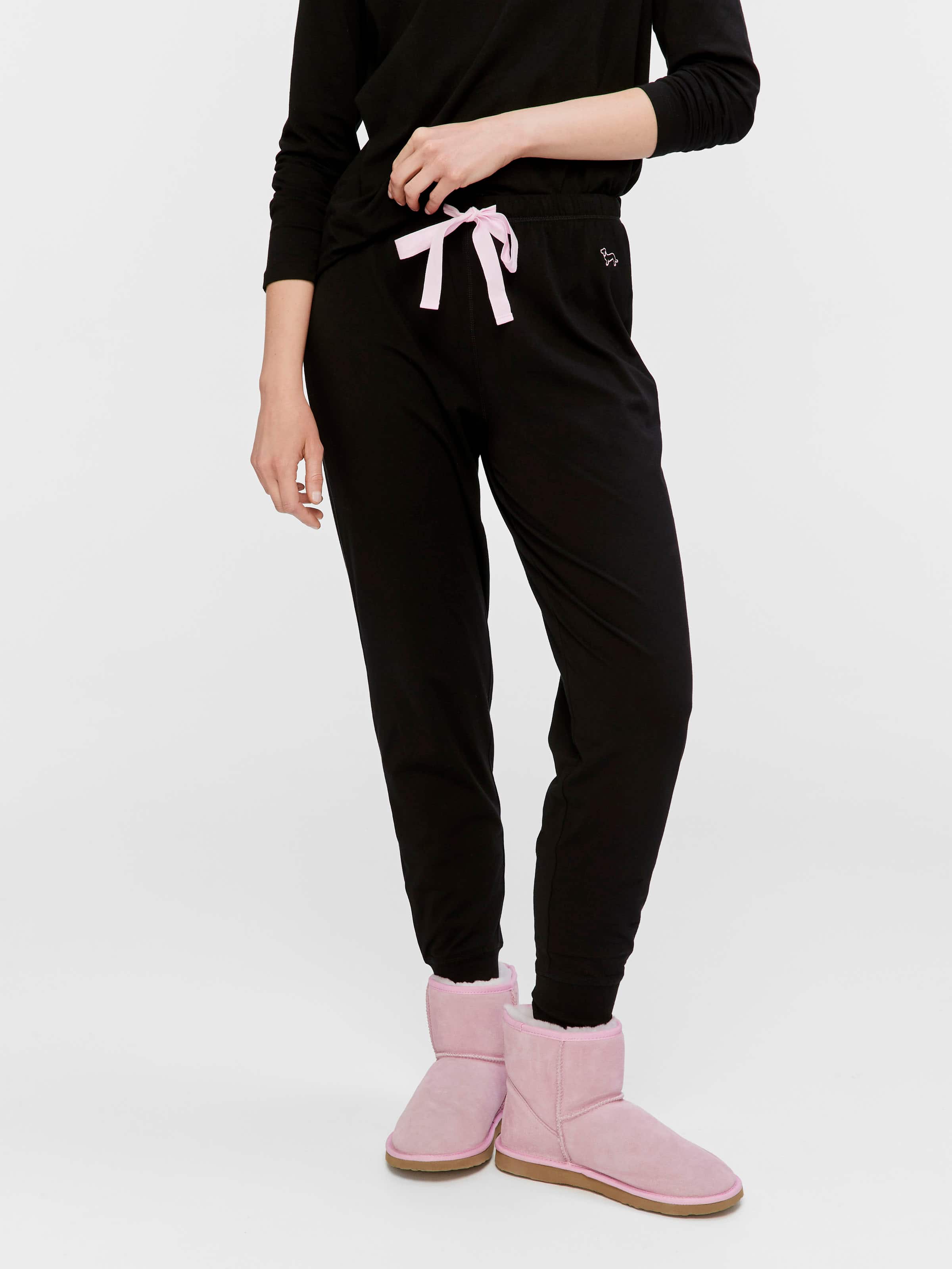 Black Easy Pj Pant