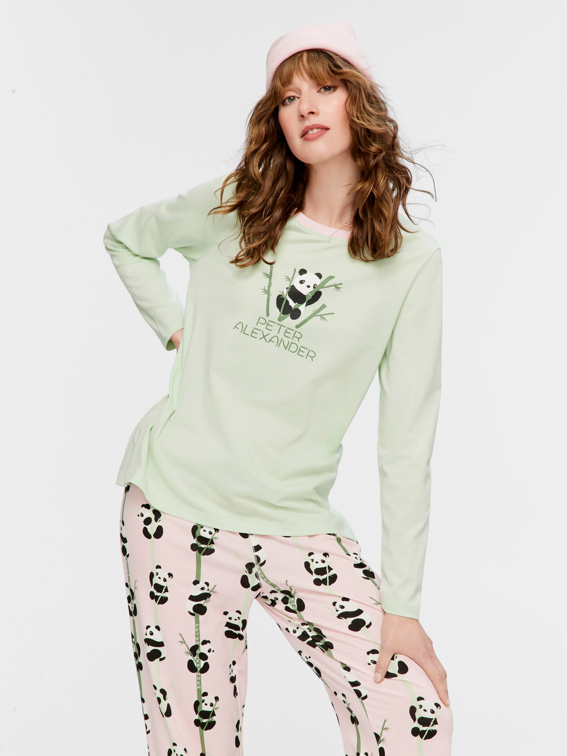 Panda 100% Cotton Long Sleeve Top