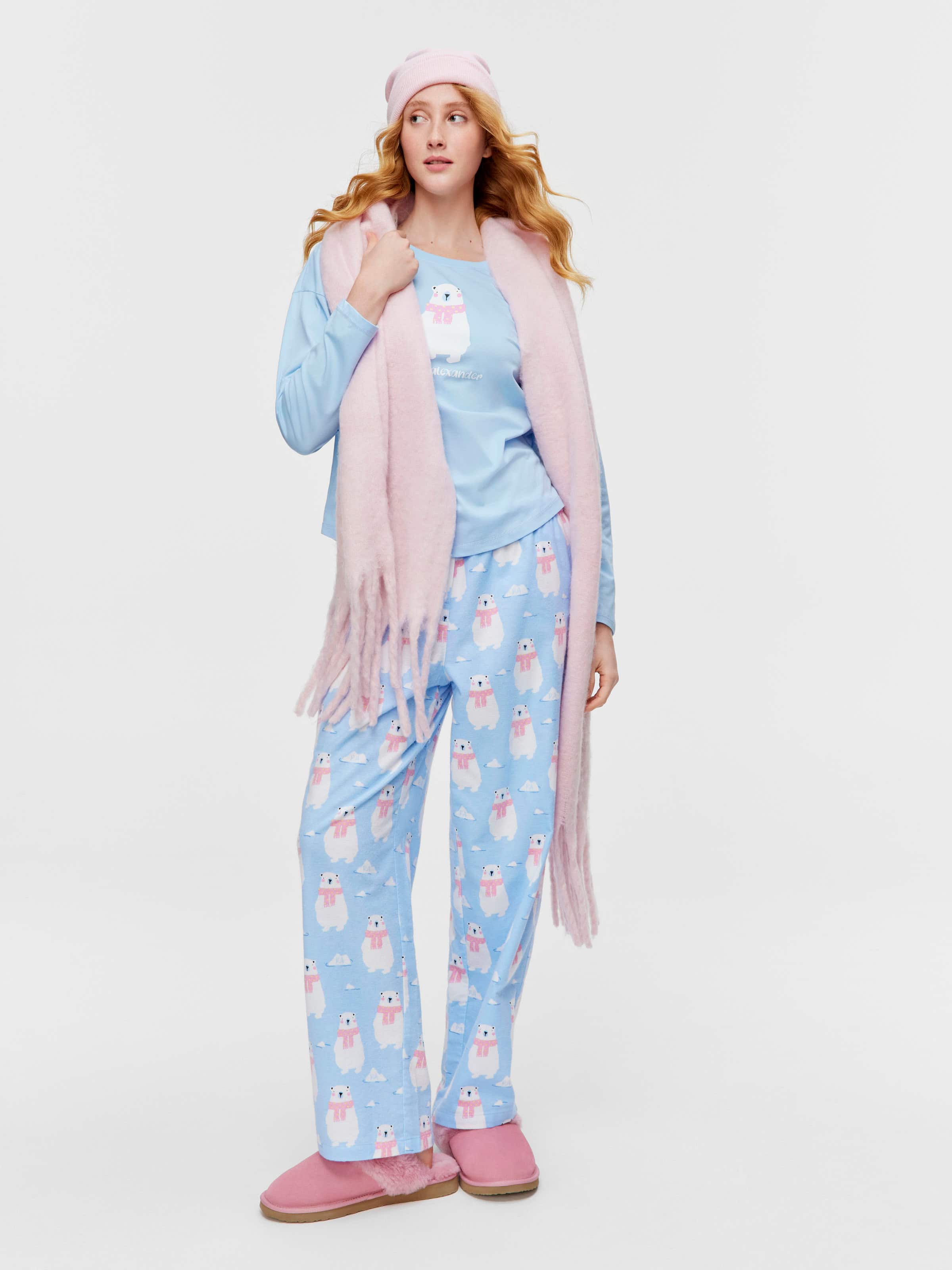 Polar Bear 100% Cotton Long Sleeve Top