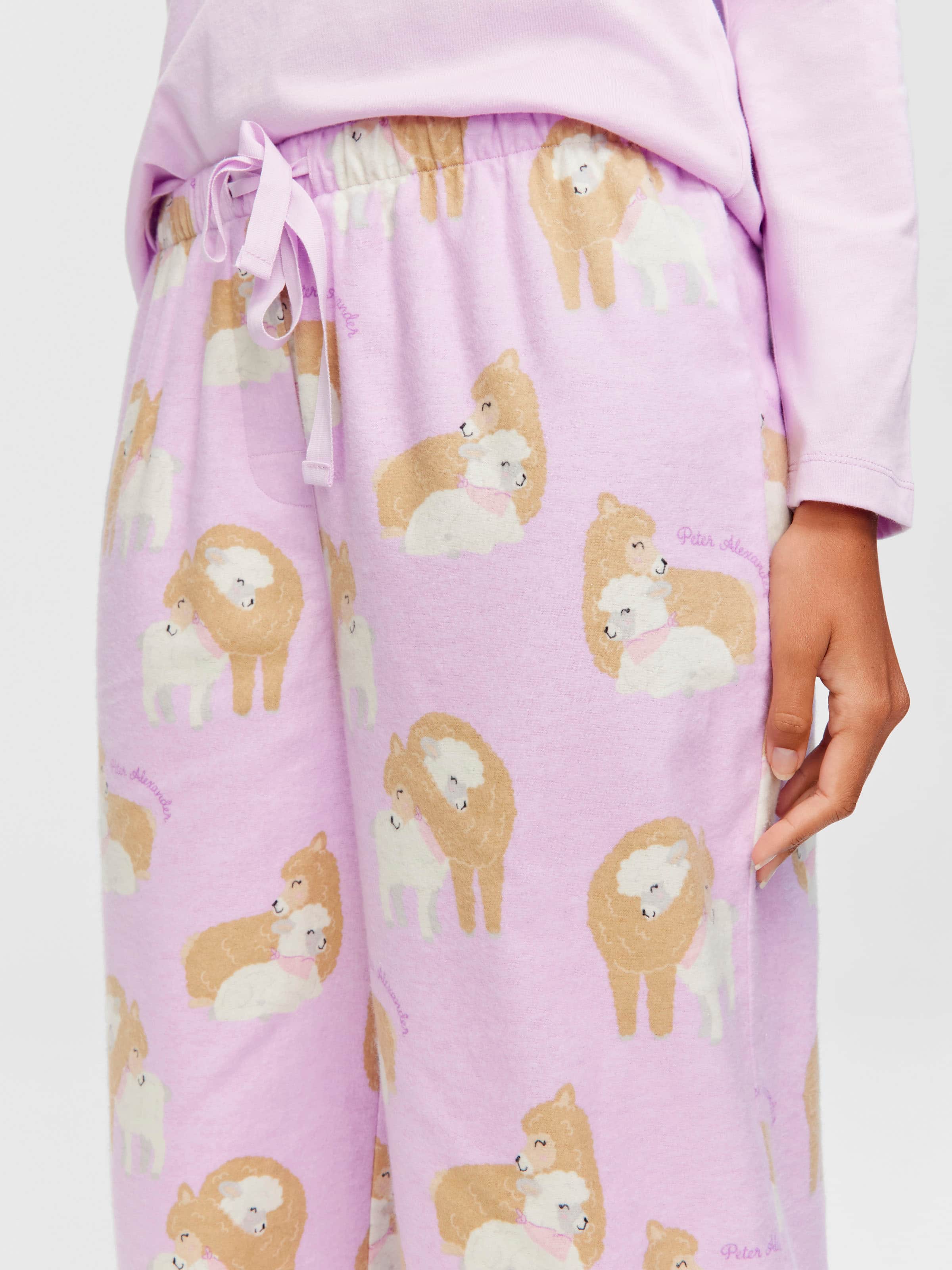 Llama & Lamb 100% Cotton Flannelette Classic Pj Pant