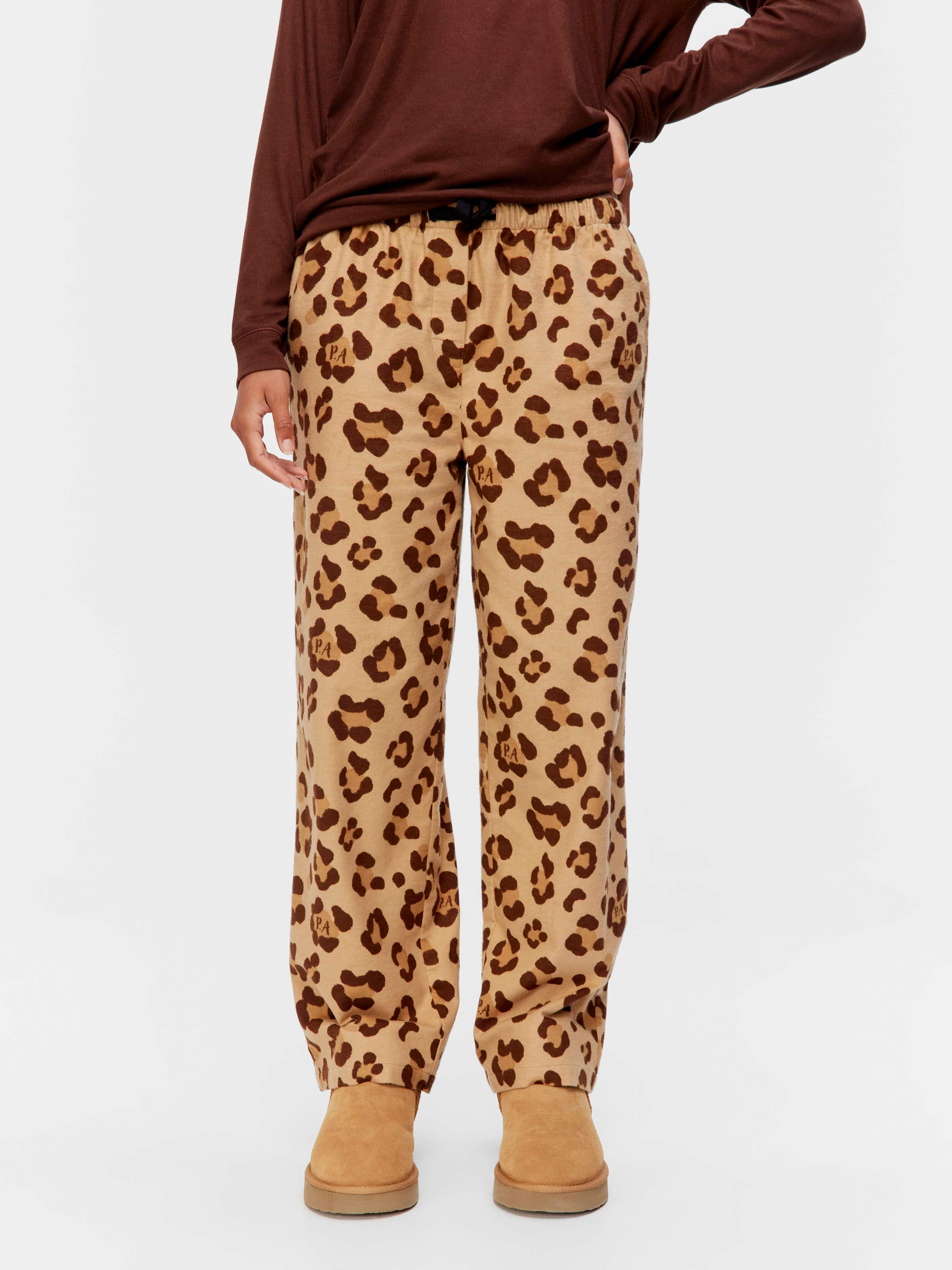Leopard 100% Cotton Flannelette Classic Pj Pant