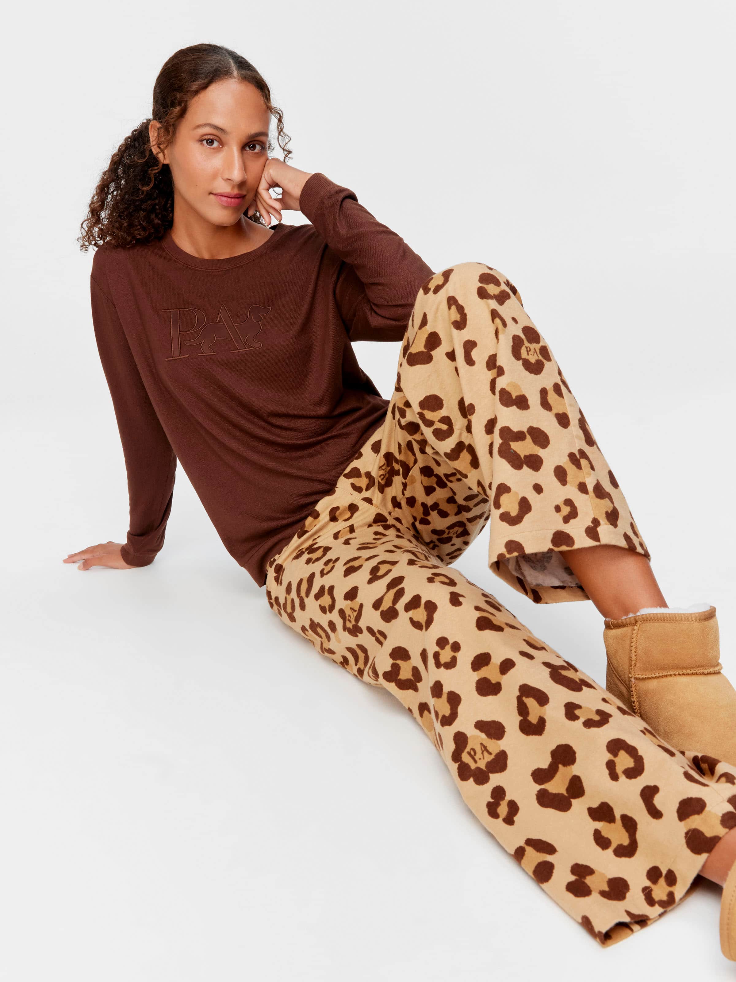 Leopard 100% Cotton Flannelette Classic Pj Pant