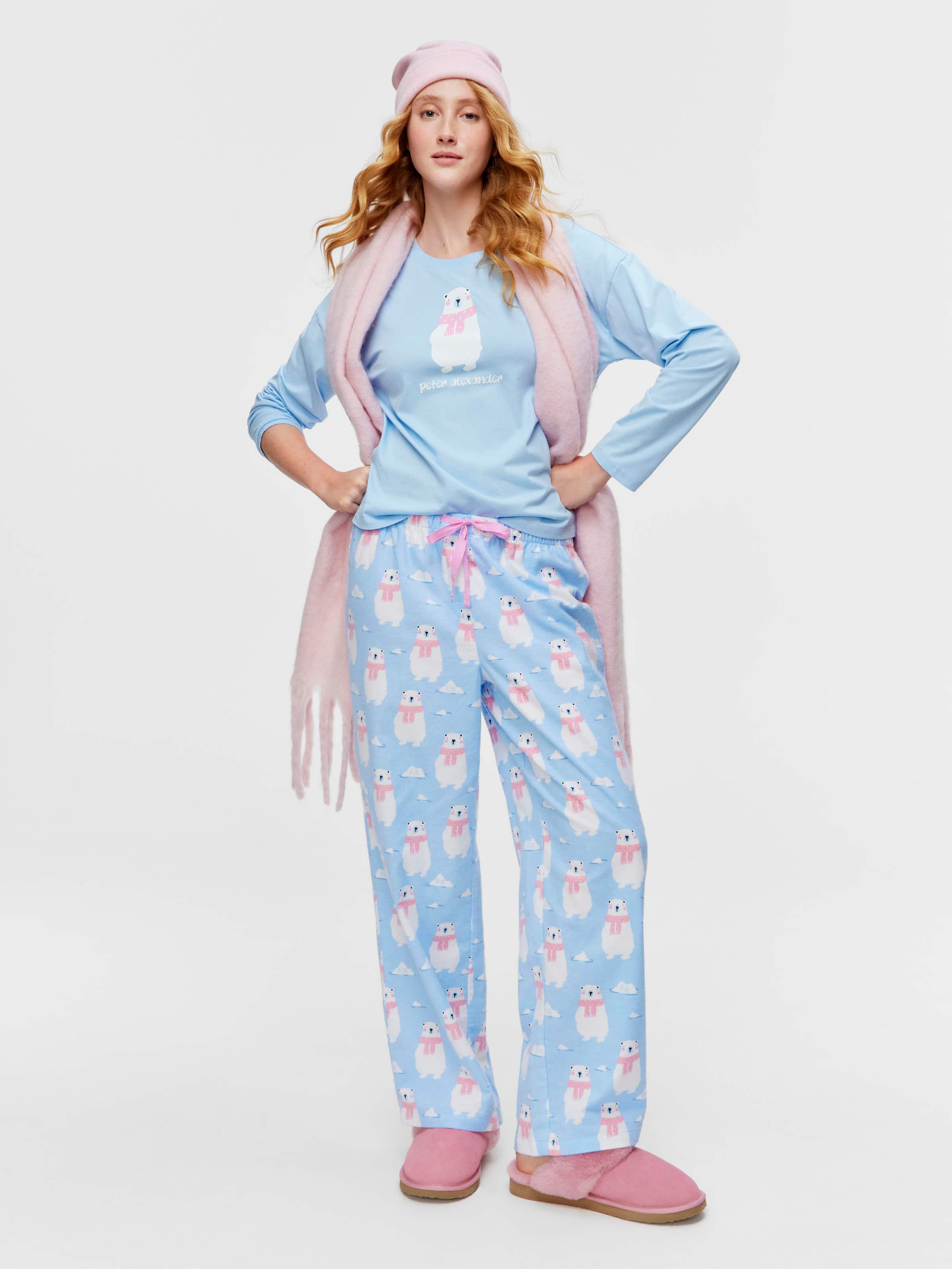 Polar Bear 100% Cotton Flannelette Classic Pj Pant